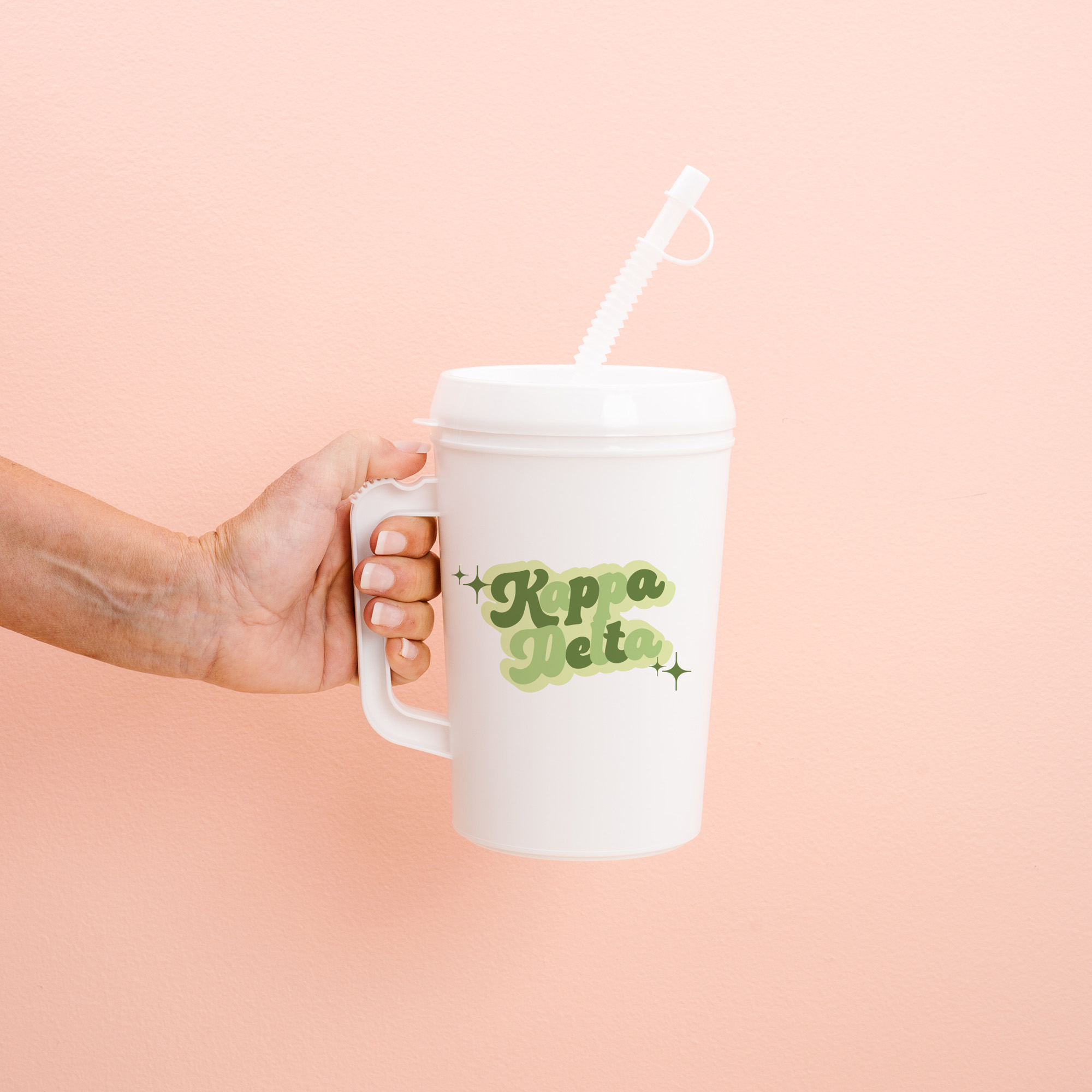 Picture of Sorority Mega Mug 22oz-Retro Kappa Delta