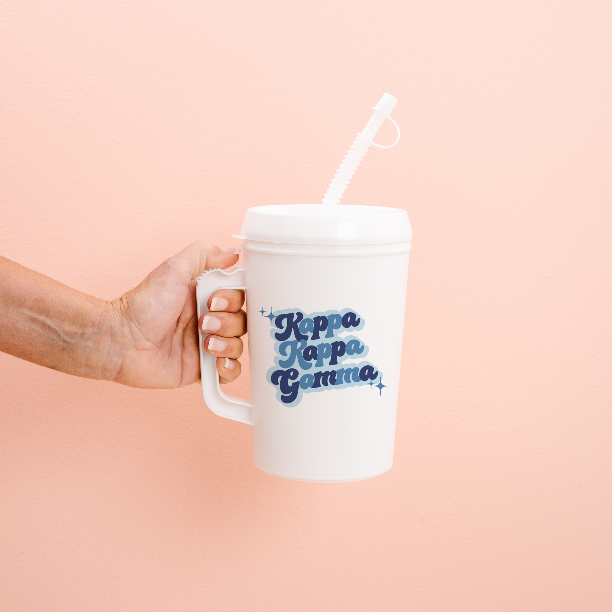 Picture of Sorority Mega Mug 22oz-Retro Kappa Kappa Gamma