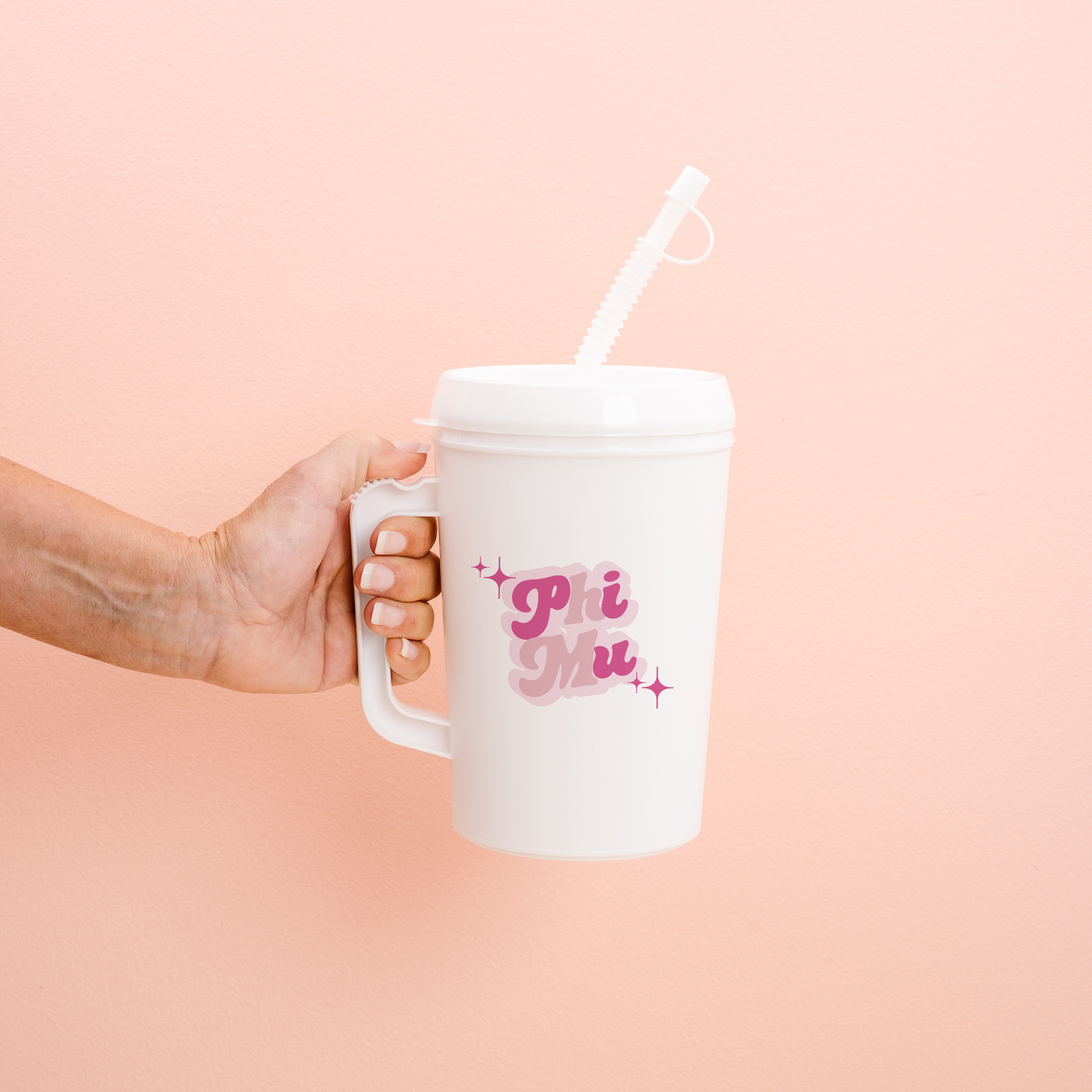 Picture of Sorority Mega Mug 22oz-Retro Phi Mu
