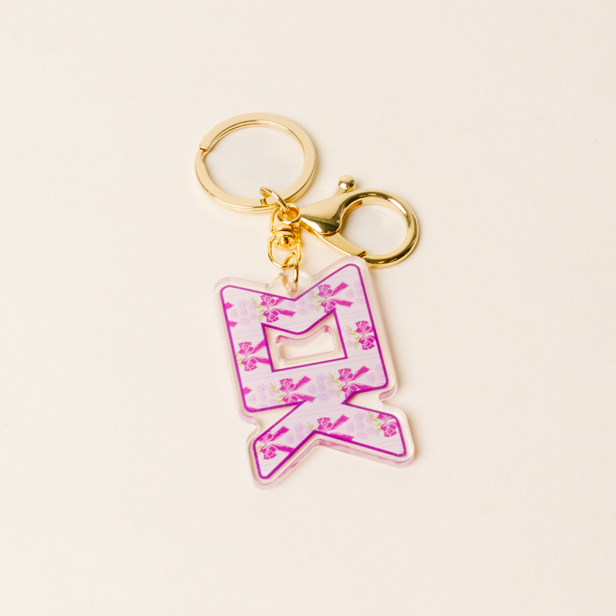 Picture of Sorority Oh So Fancy Letter Acrylic Keychain-Sigma