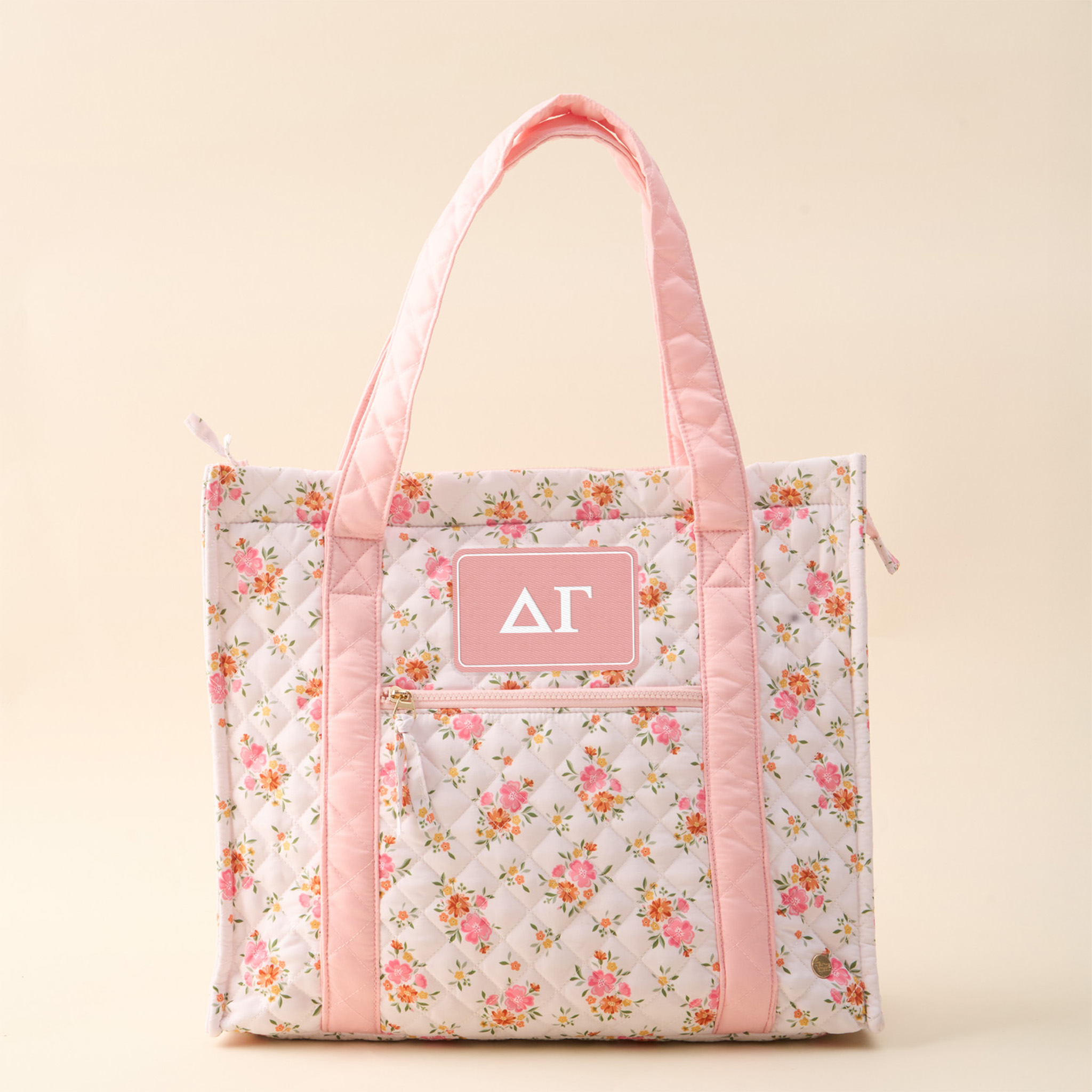 Picture of Sorority The Everyday Quilted Tote Bag-Delta Gamma
