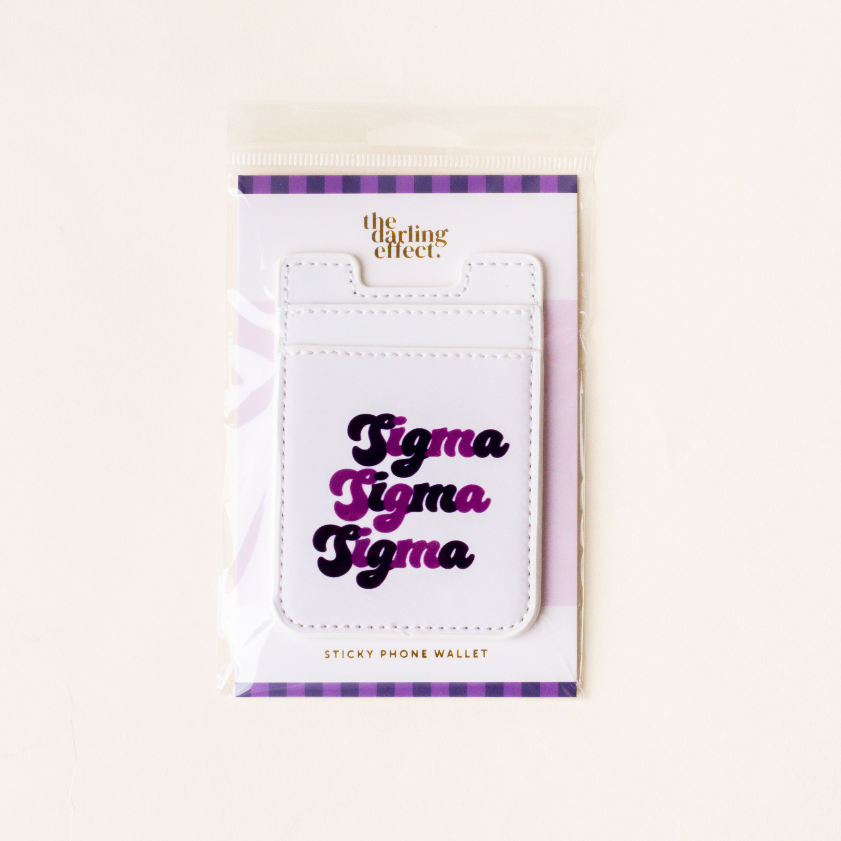 Picture of Sorority Stick-On Phone Wallet-Sigma Sigma Sigma
