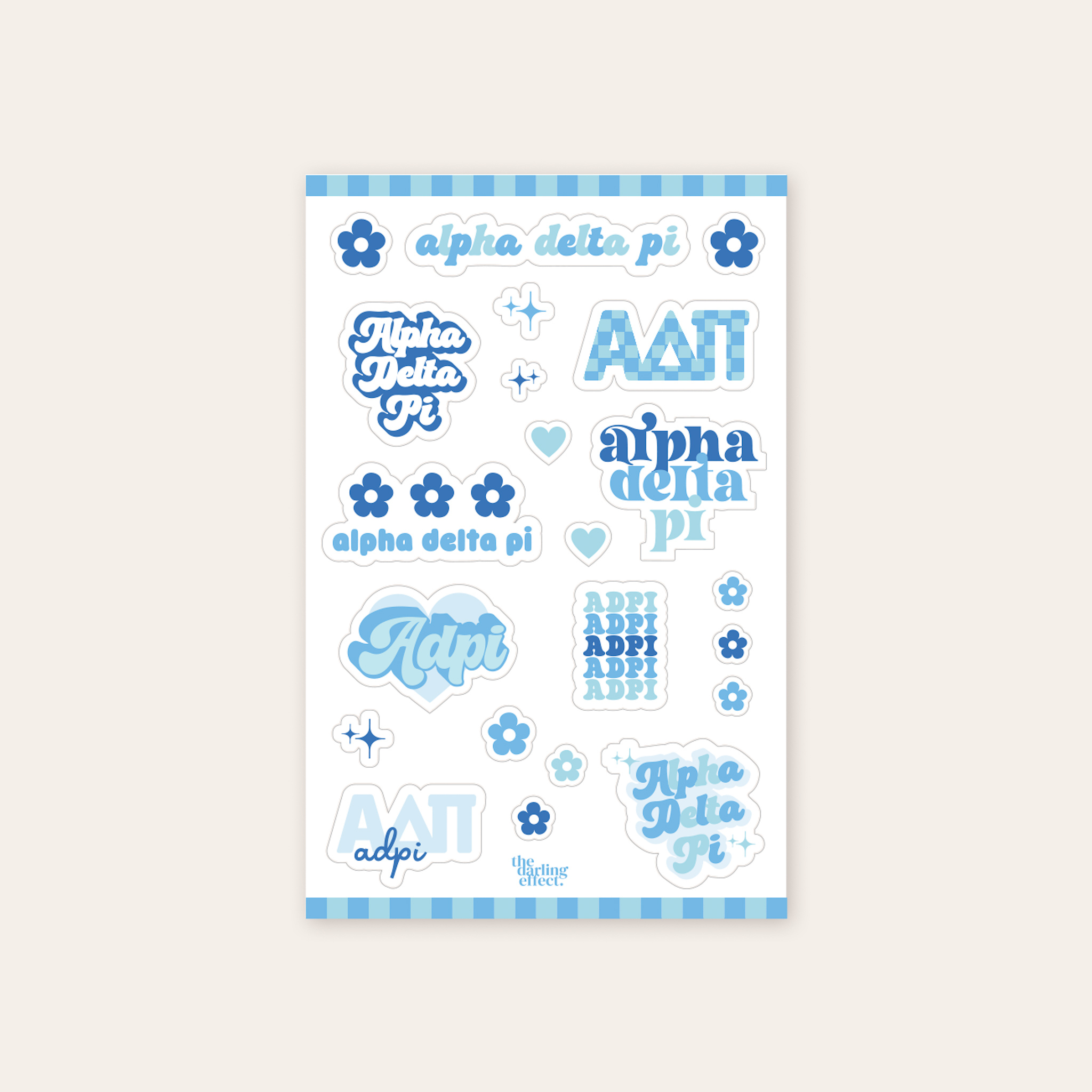 Picture of Sorority Sticker Sheet-Alpha Delta Pi