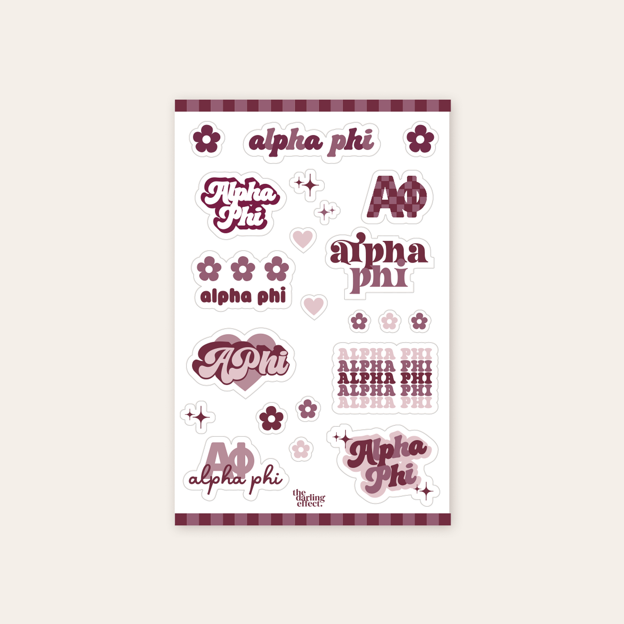 Picture of Sorority Sticker Sheet-Alpha Phi