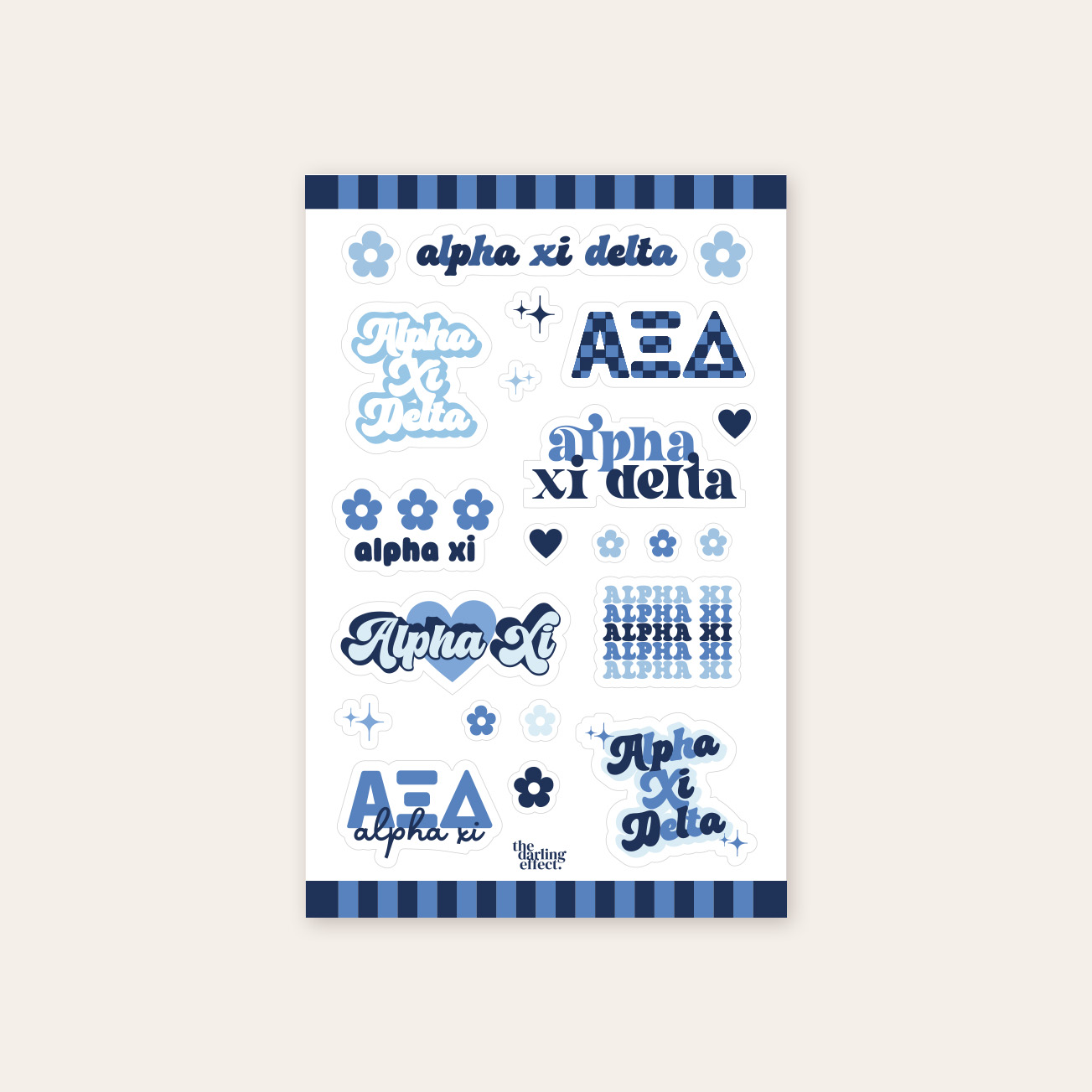 Picture of Sorority Sticker Sheet-Alpha Xi Delta