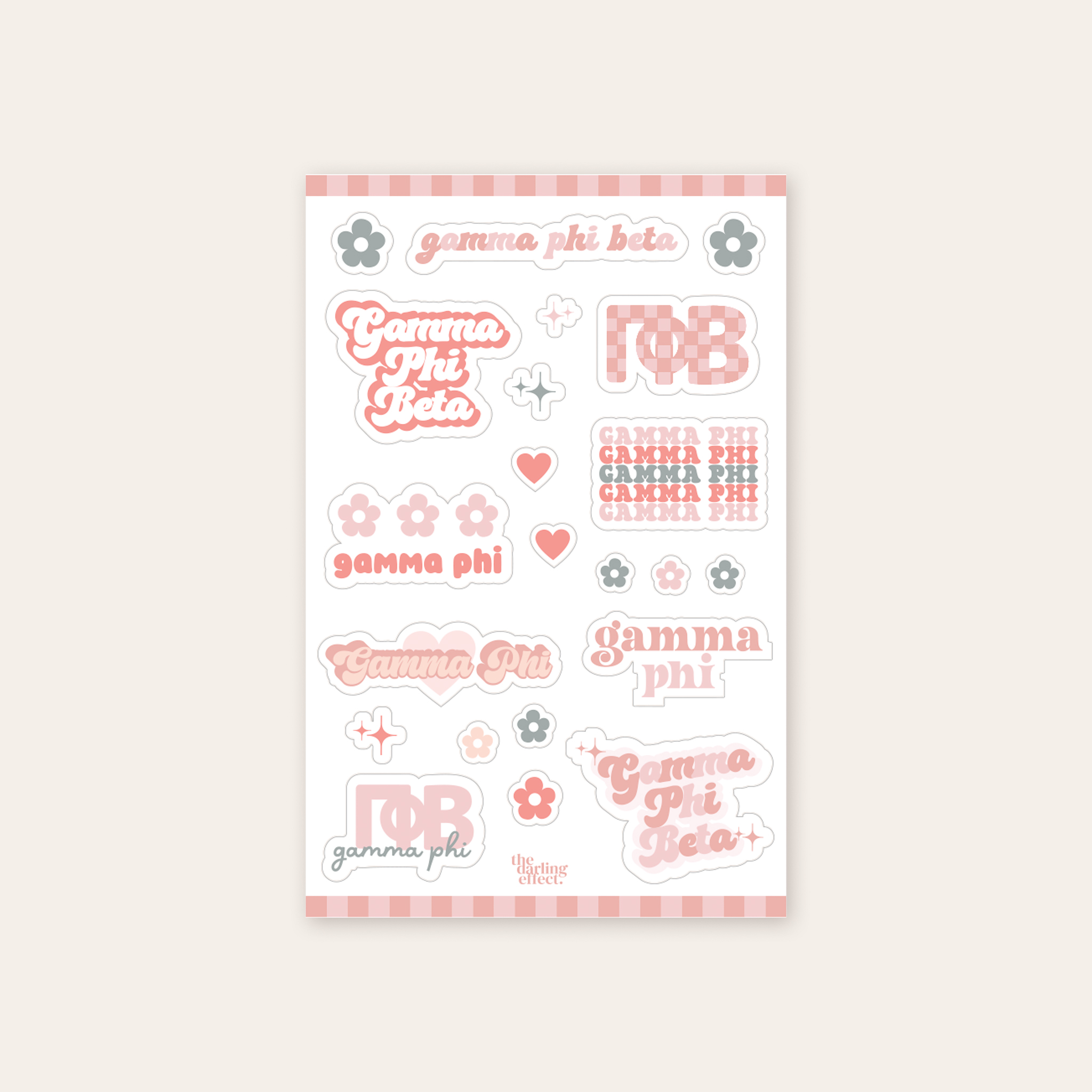 Picture of Sorority Sticker Sheet-Gamma Phi Beta
