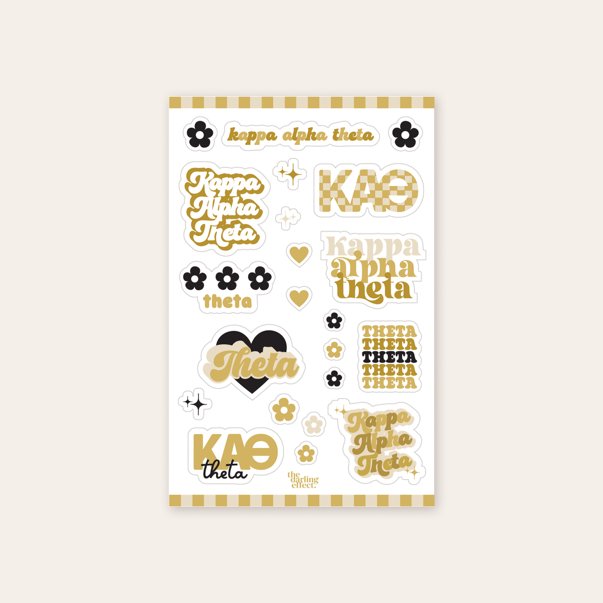 Picture of Sorority Sticker Sheet-Kappa Alpha Theta