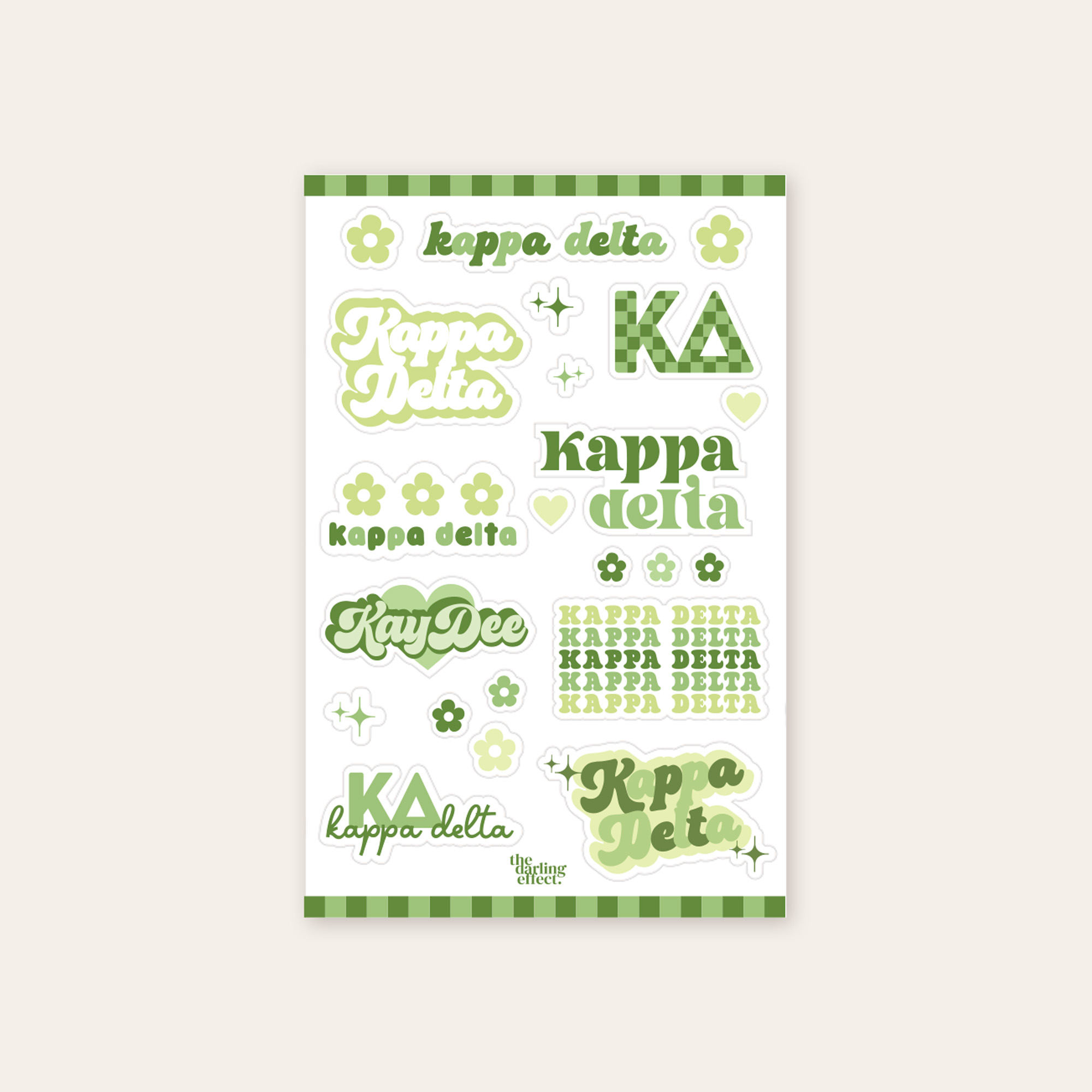 Picture of Sorority Sticker Sheet-Kappa Delta