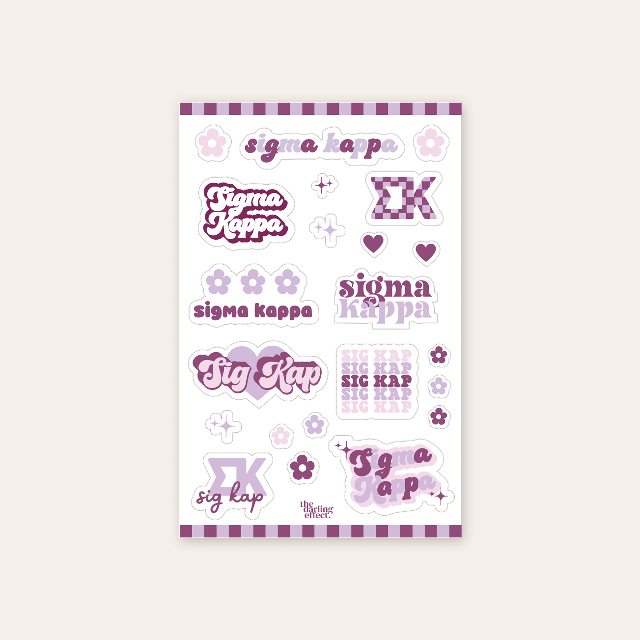 Picture of Sorority Sticker Sheet-Sigma Kappa