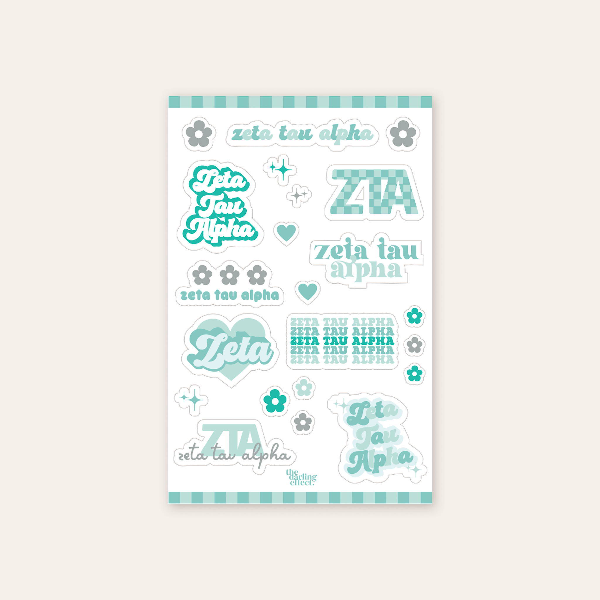 Picture of Sorority Sticker Sheet-Zeta Tau Alpha