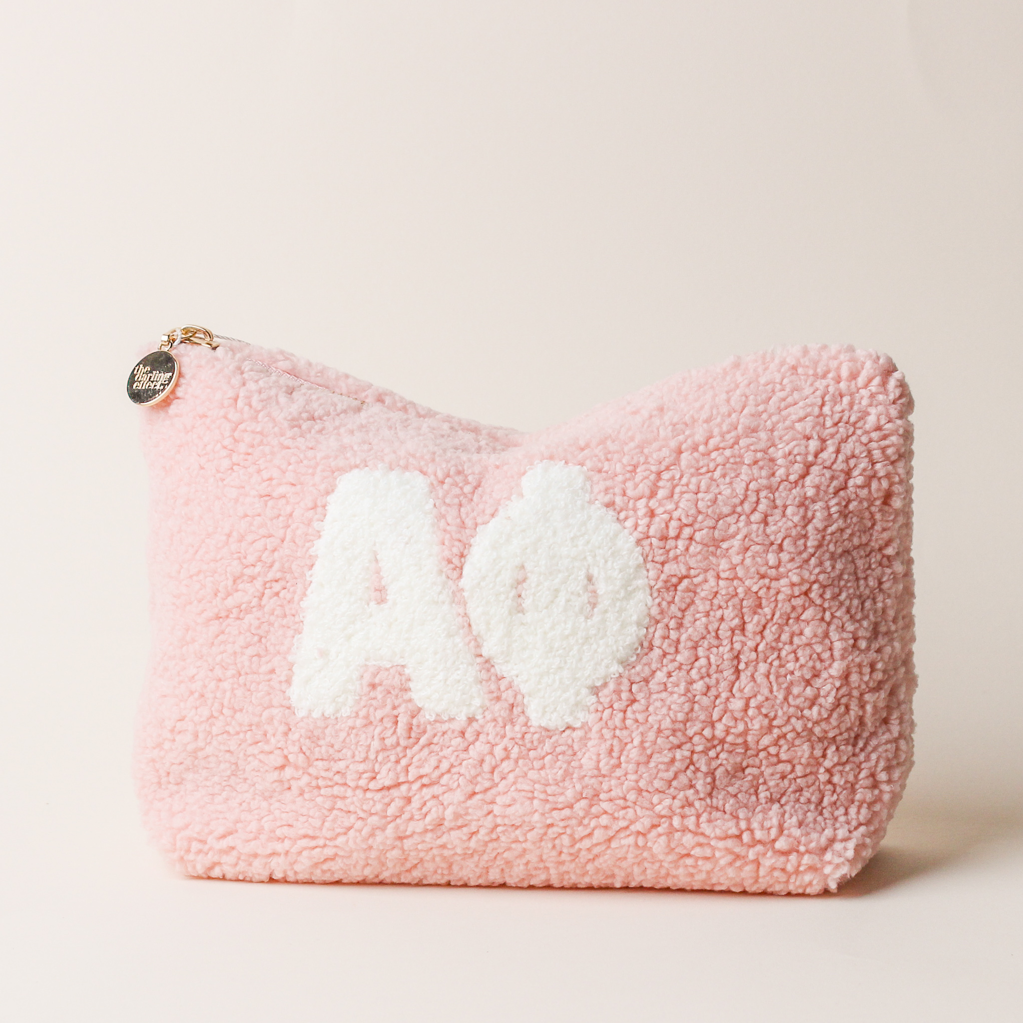 Picture of Sorority Greek Letter Teddy Pouch- Alpha Phi- Blus