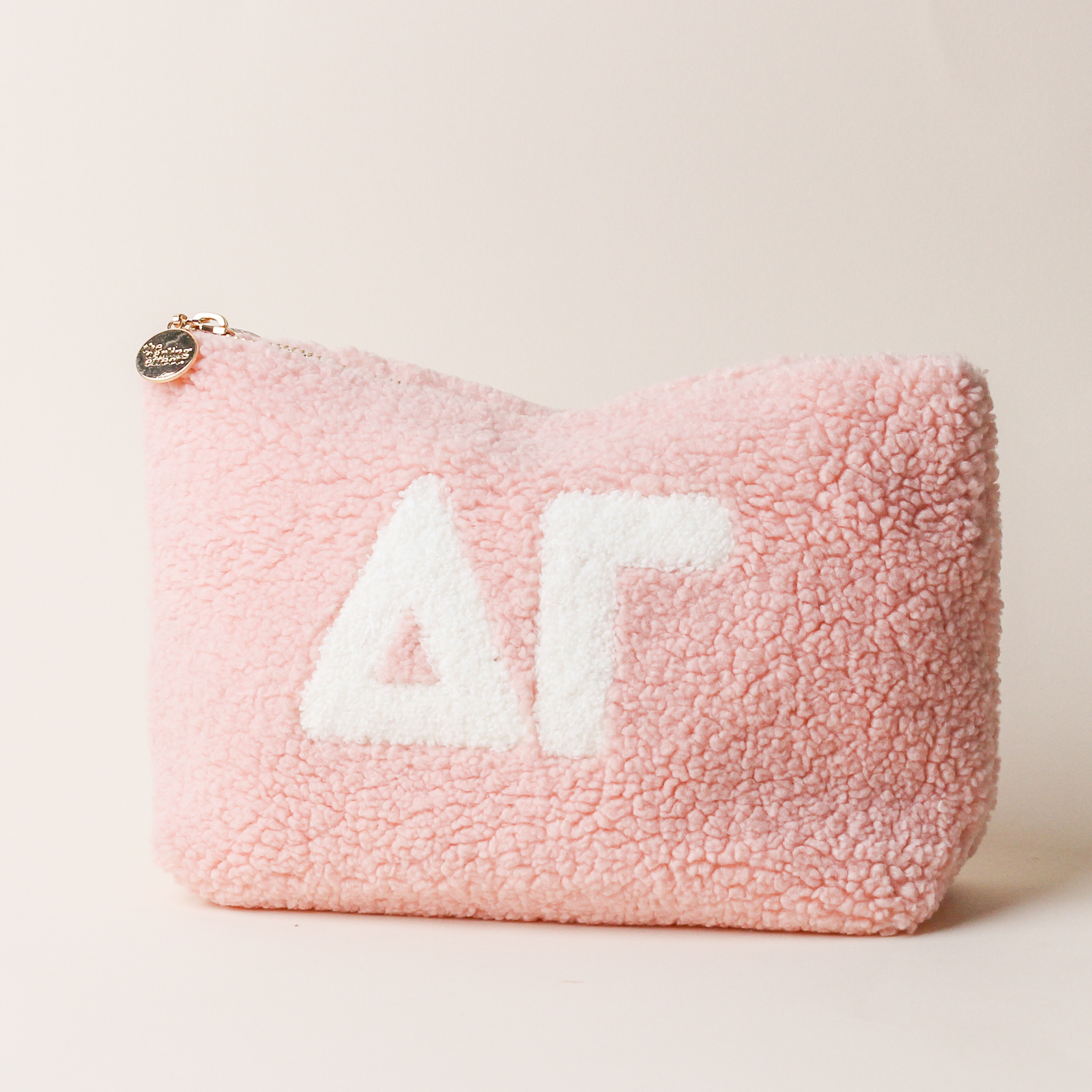 Picture of Sorority Greek Letter Teddy Pouch- Delta Gamma- Bl