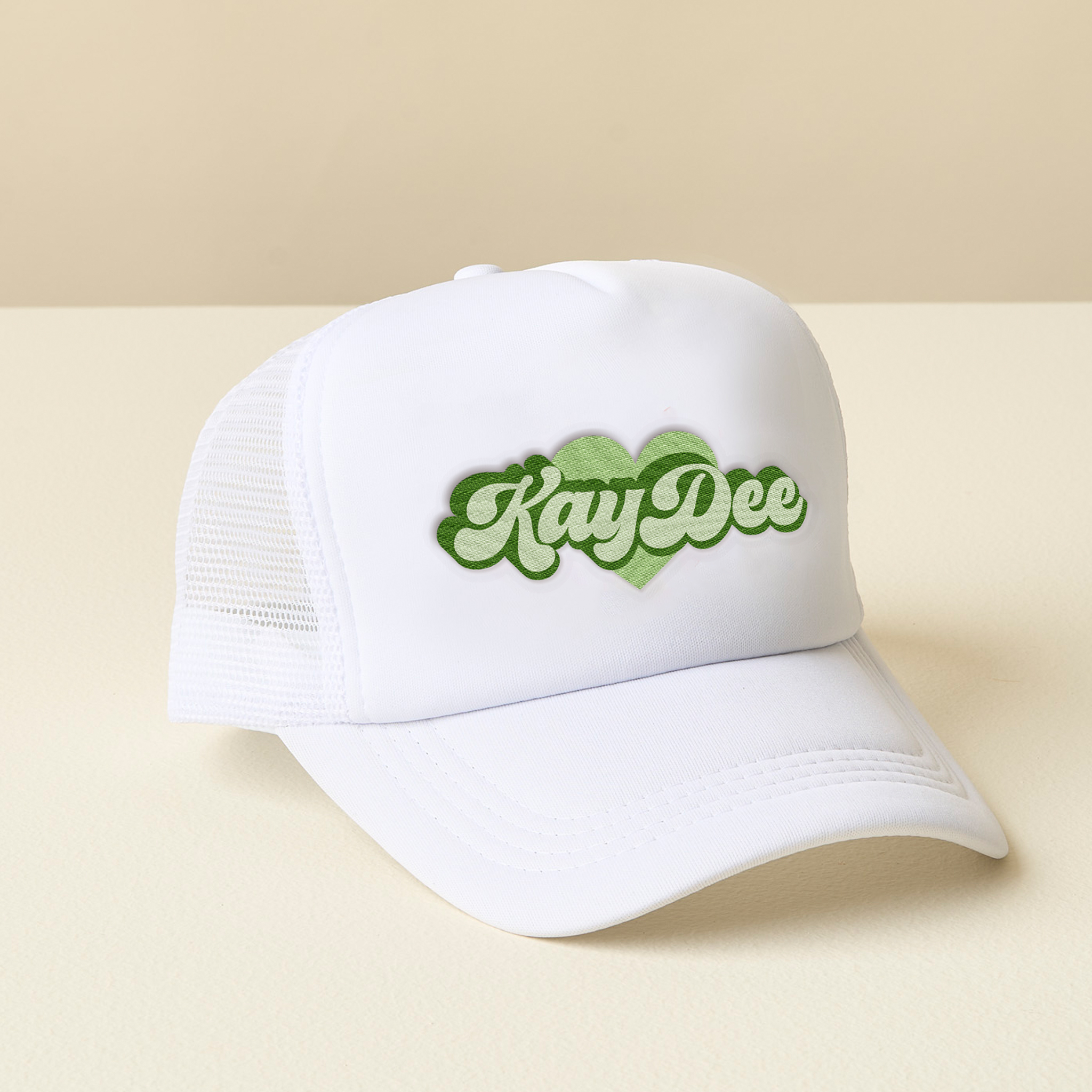 Picture of Sorority White Trucker Hat-Kappa Delta