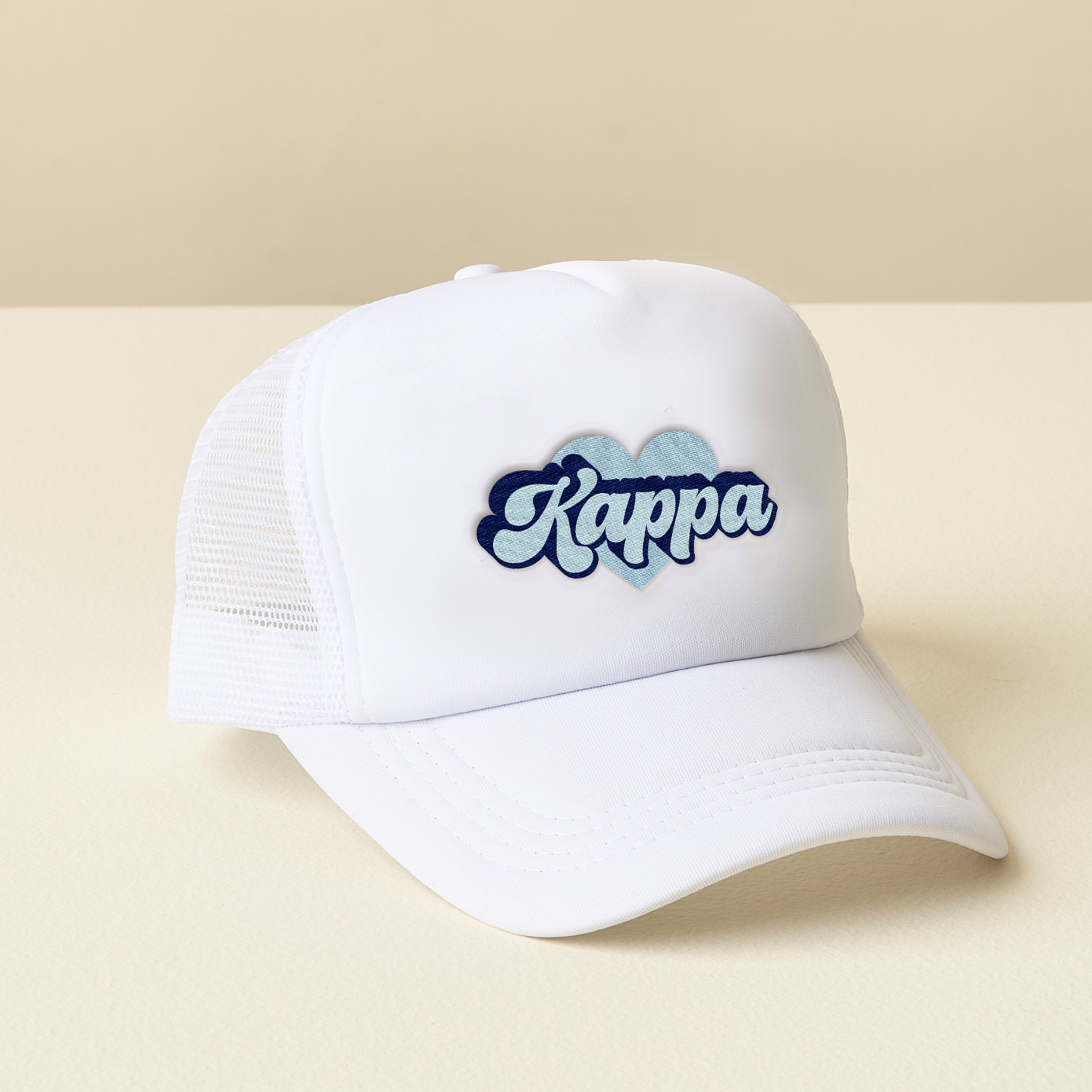 Picture of Sorority White Trucker Hat-Kappa Kappa Gamma