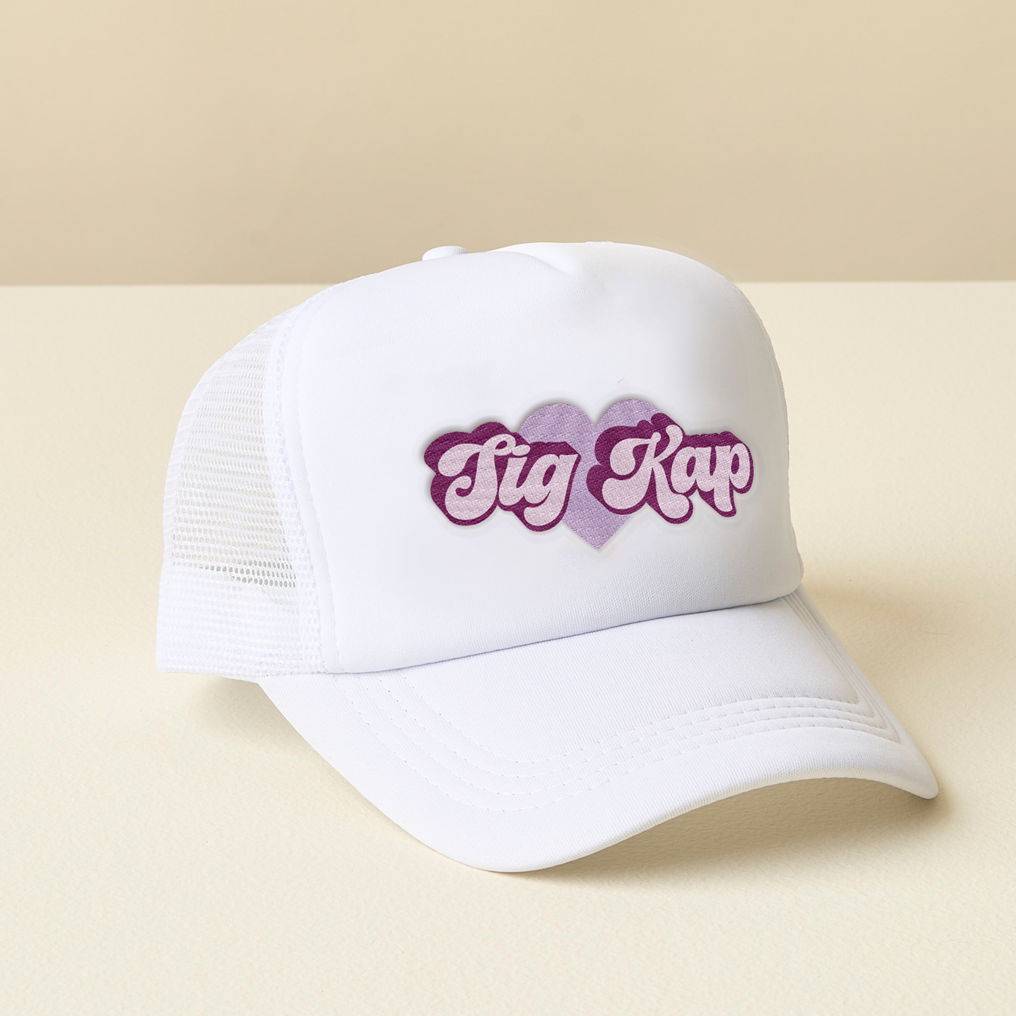 Picture of Sorority White Trucker Hat-Sigma Kappa