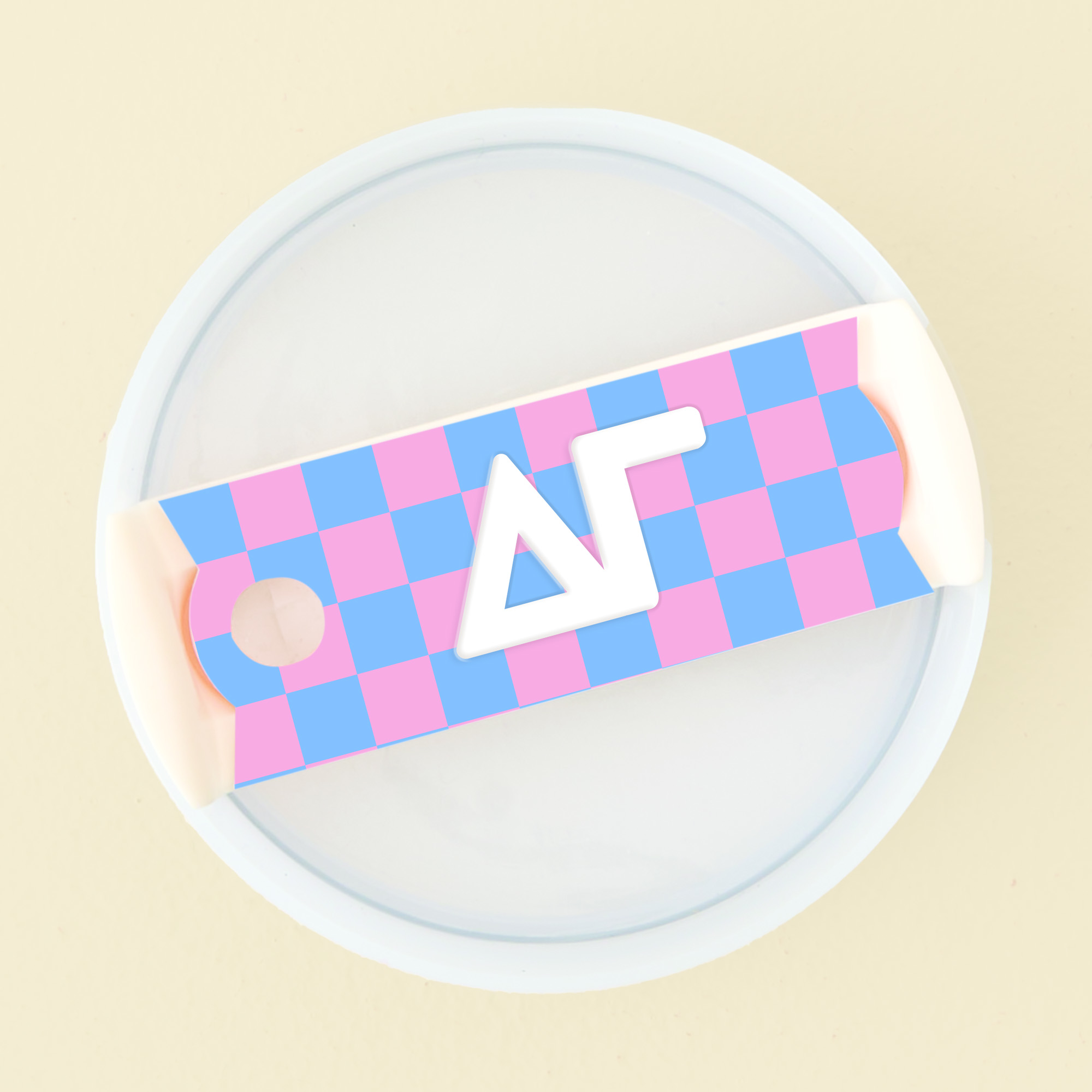 Picture of Sorority Tumbler Lid Tag-Delta Gamma