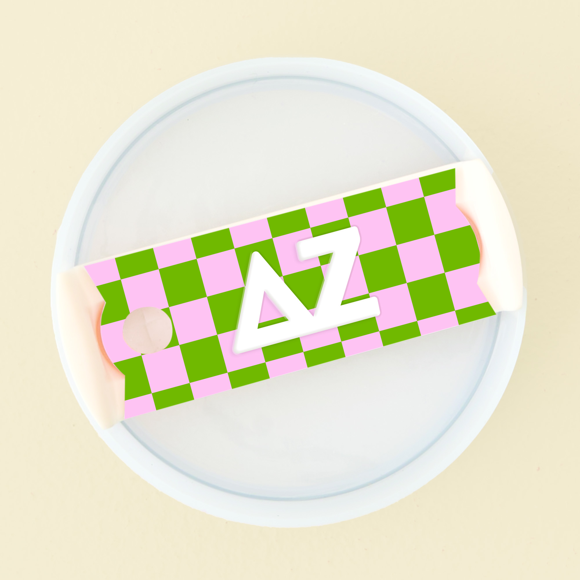 Picture of Sorority Tumbler Lid Tag-Delta Zeta