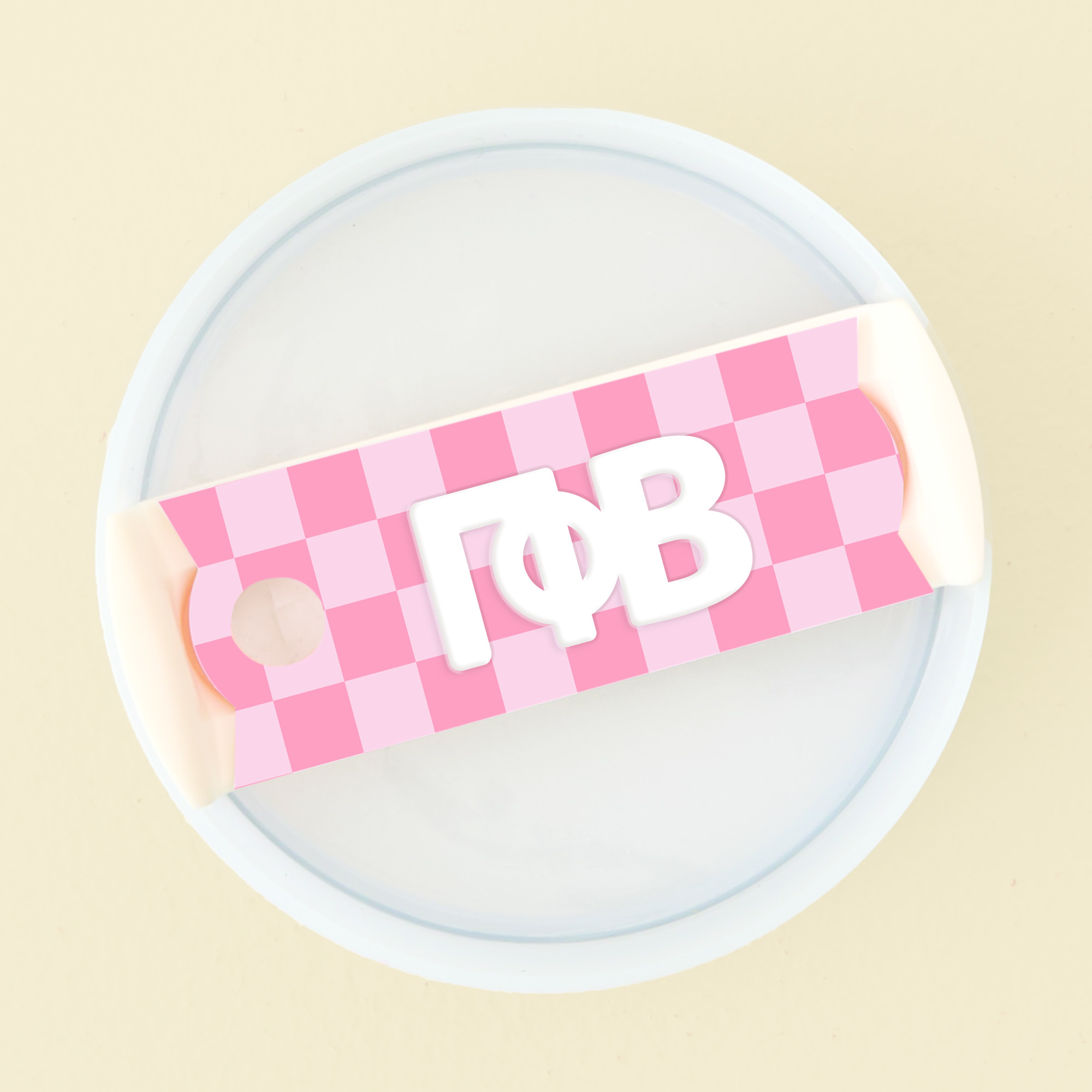 Picture of Sorority Tumbler Lid Tag-Gamma Phi Beta