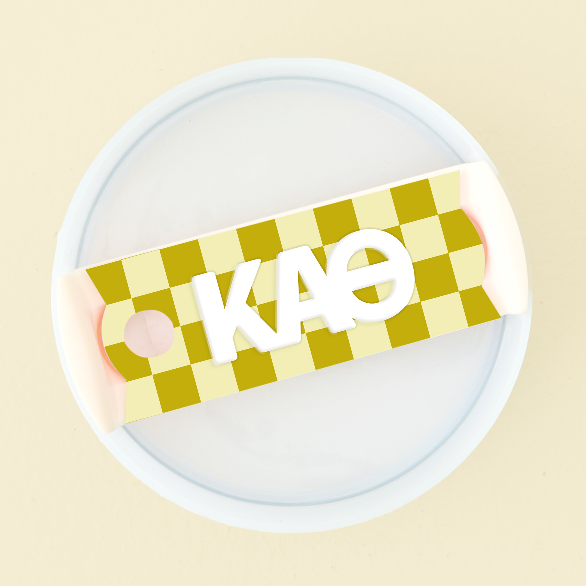 Picture of Sorority Tumbler Lid Tag-Kappa Alpha Theta