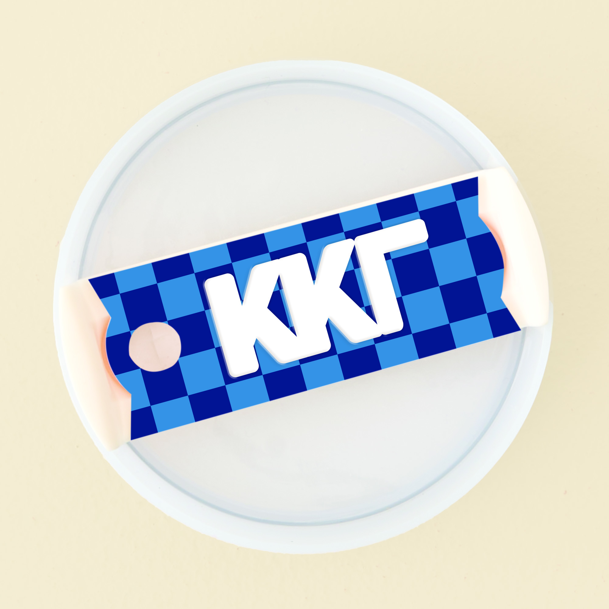 Picture of Sorority Tumbler Lid Tag-Kappa Kappa Gamma