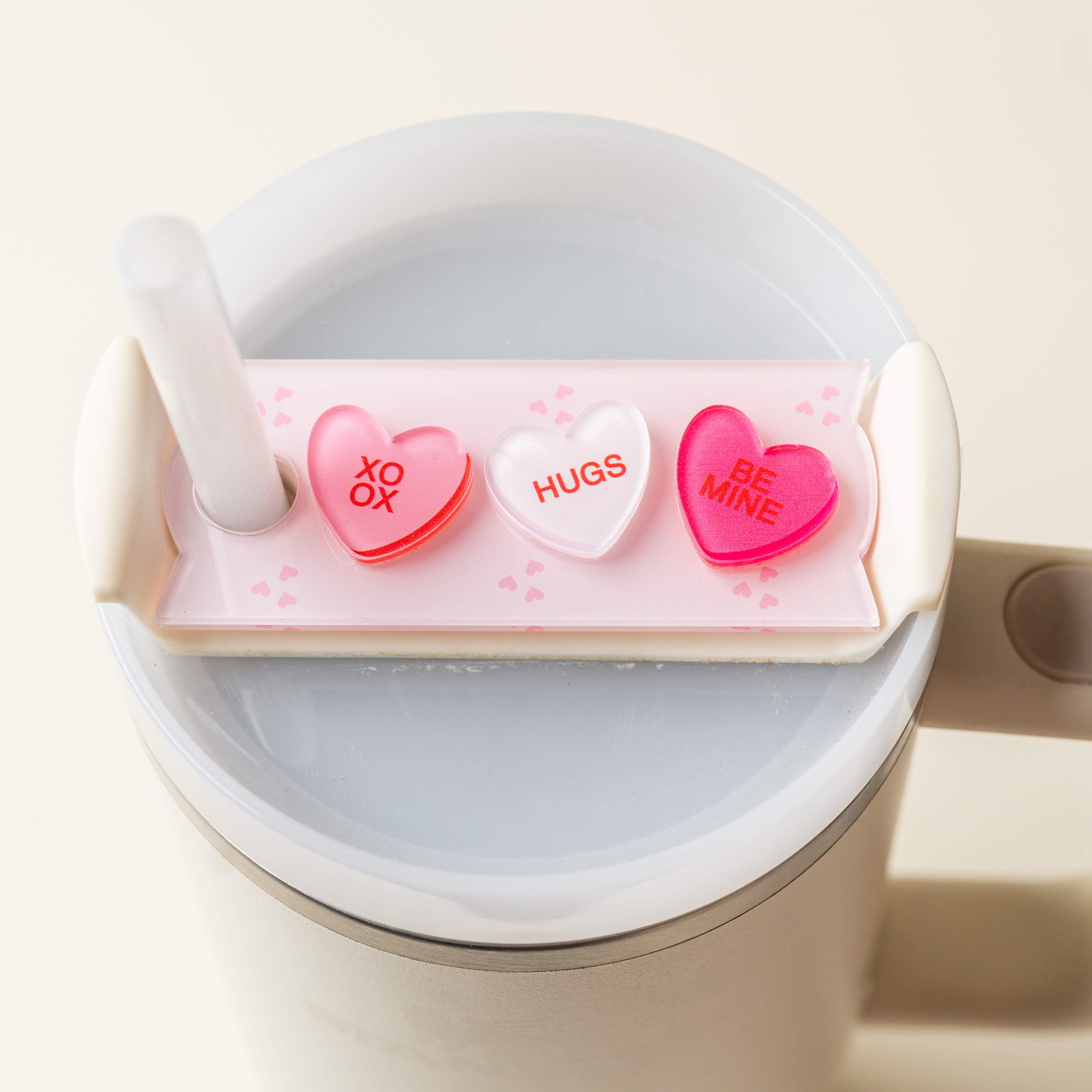 Picture of Tumbler Lid Tag-Candy Hearts