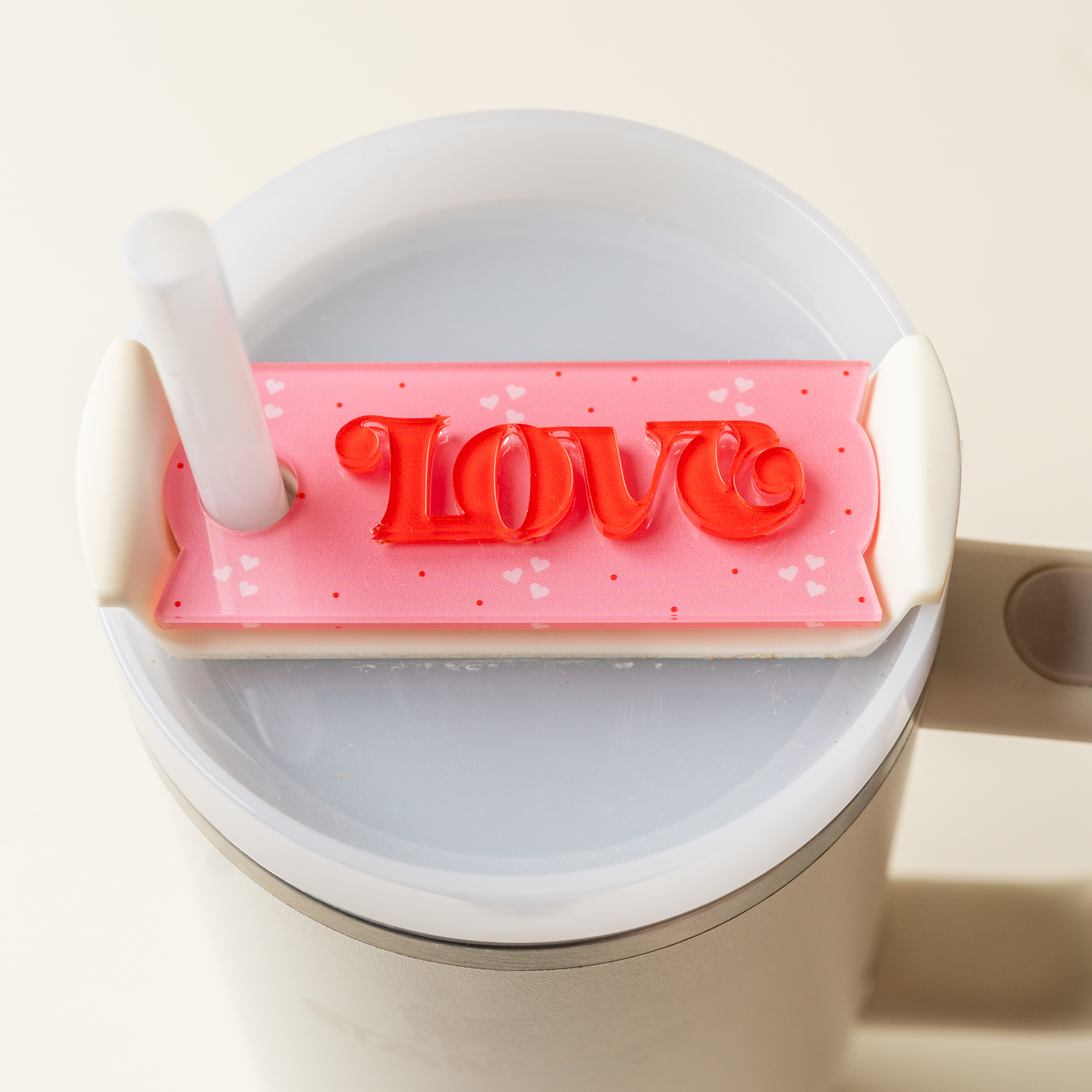 Picture of Tumbler Lid Tag-Love