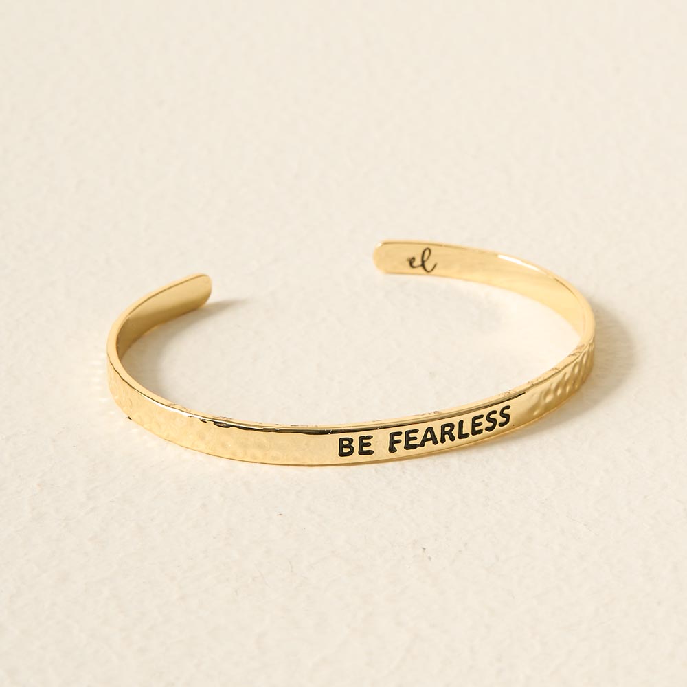 Picture of Little Reminder Cuff Gold - Be Fearless