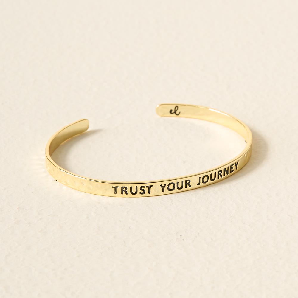 Picture of Little Reminder Cuff Gold - Trust Your Journey