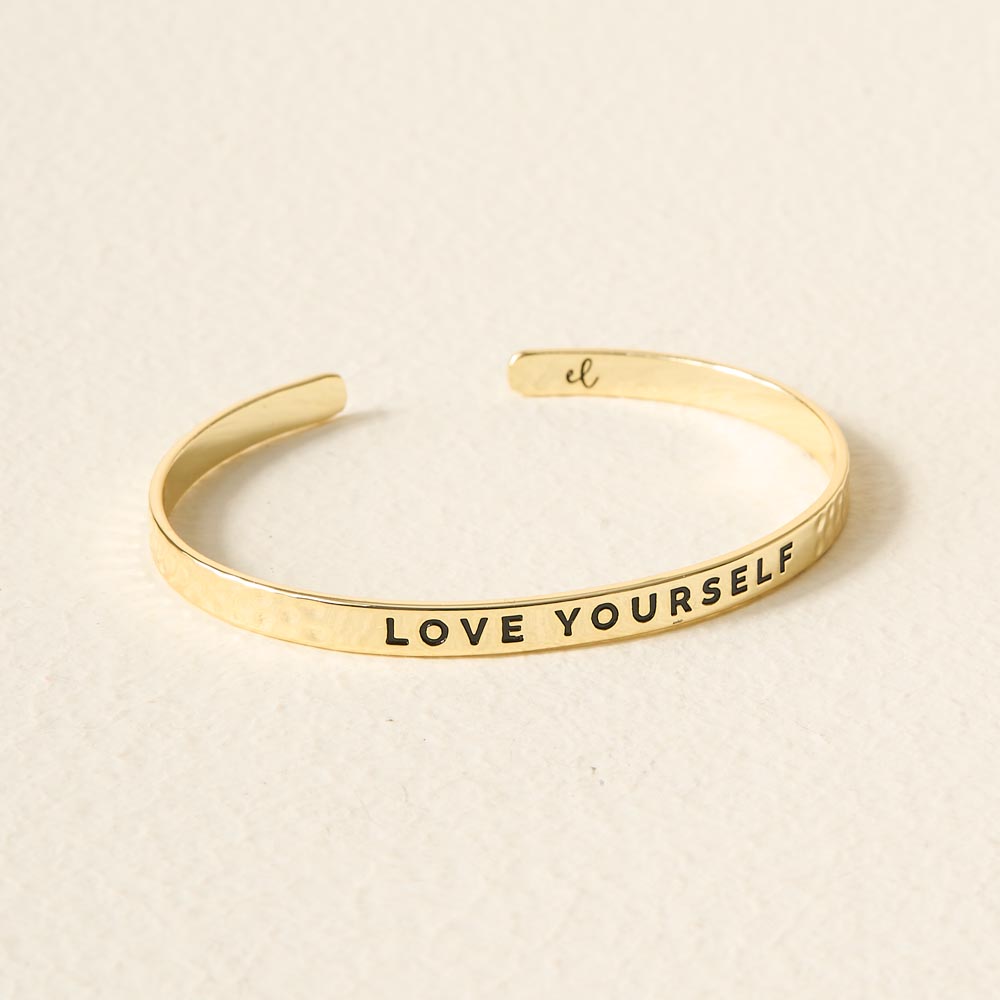 Picture of Little Reminder Cuff Gold - Love Yourself
