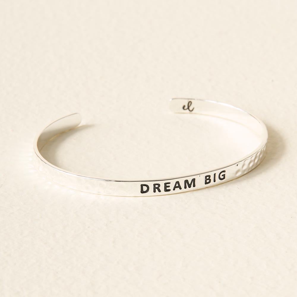 Picture of Little Reminder Cuff Silver - Dream Big