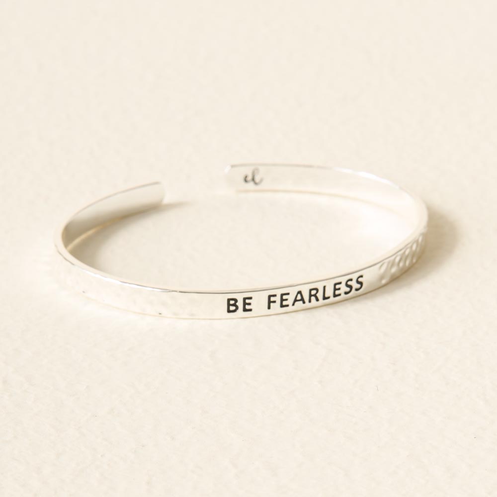 Picture of Little Reminder Cuff Silver - Be Fearless