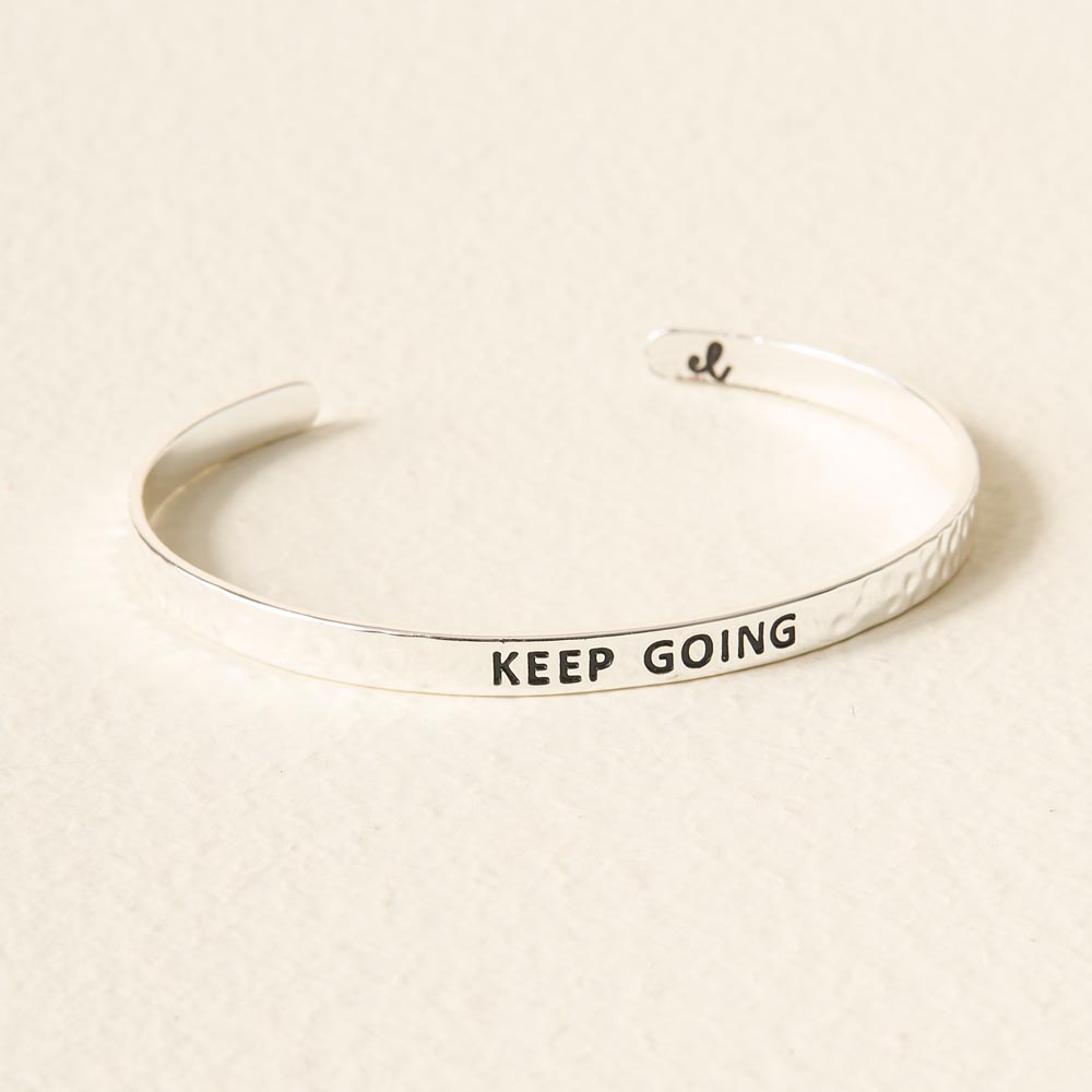 Picture of Little Reminder Cuff Silver - Keep Going