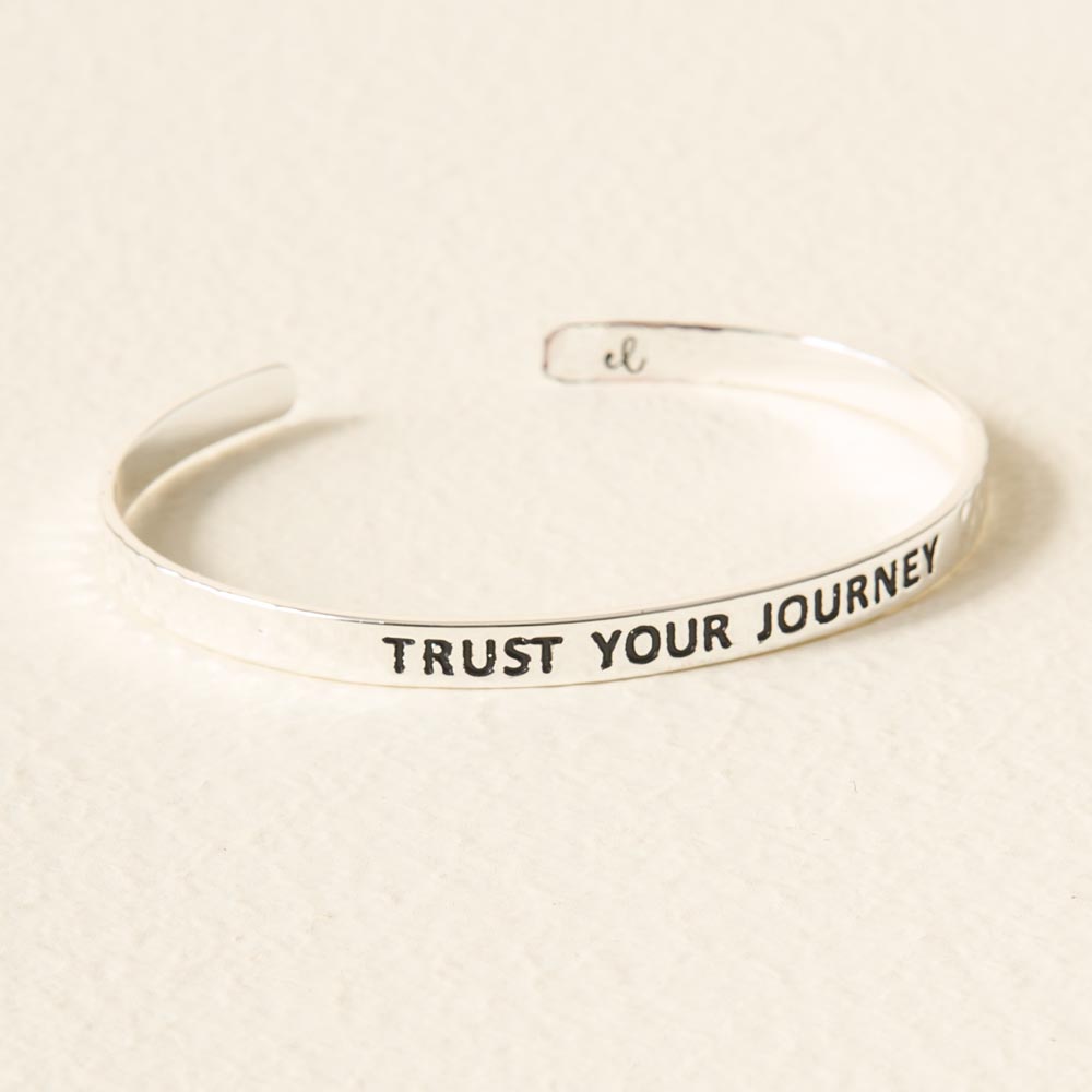 Picture of Little Reminder Cuff Silver - Trust Your Journey