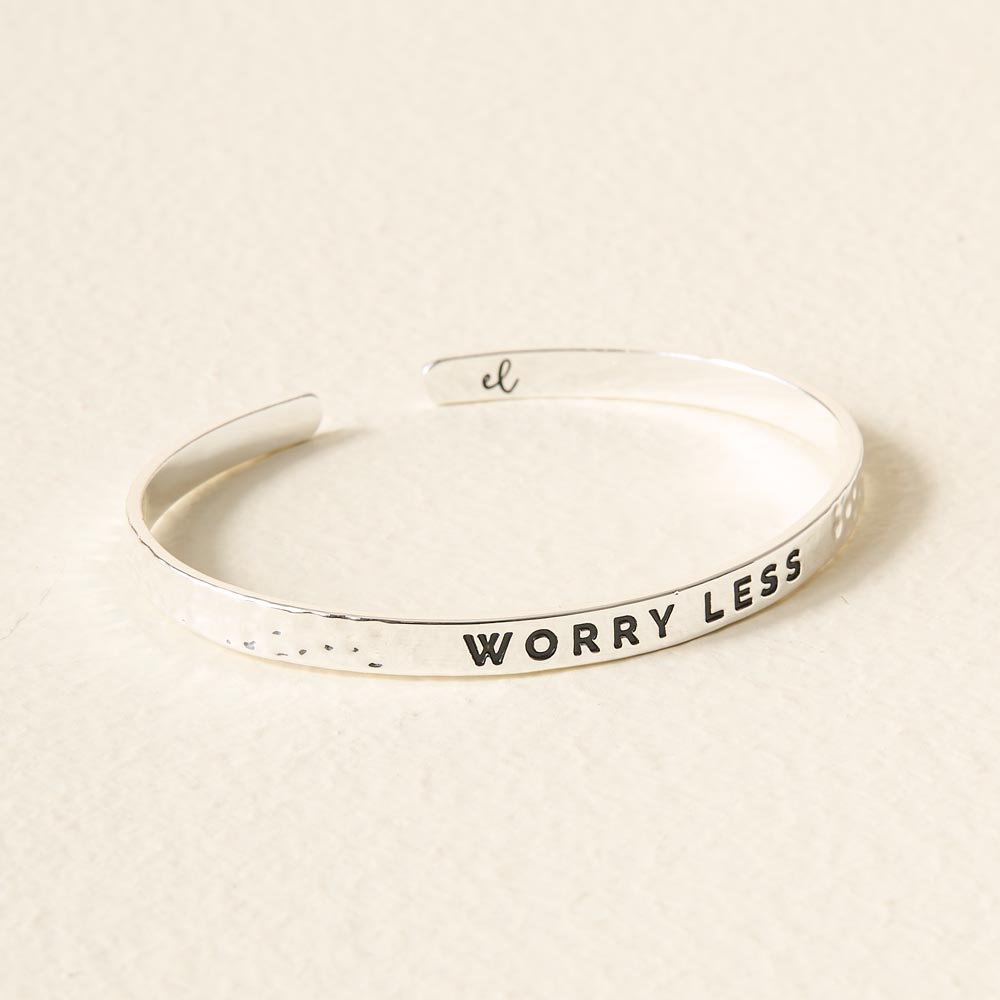 Picture of Little Reminder Cuff Silver - Worry Less