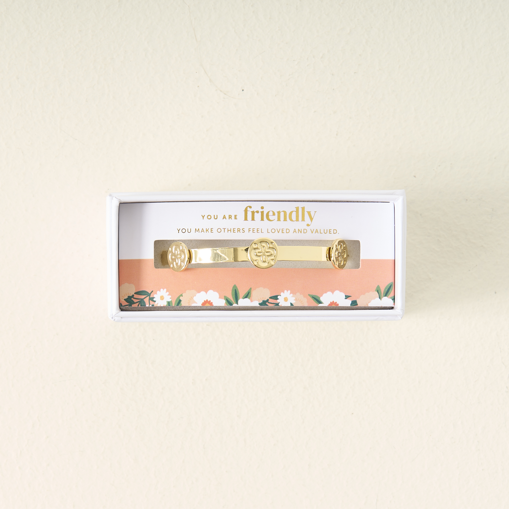 Picture of Friendly Skinny Stacker Cuff - Gold