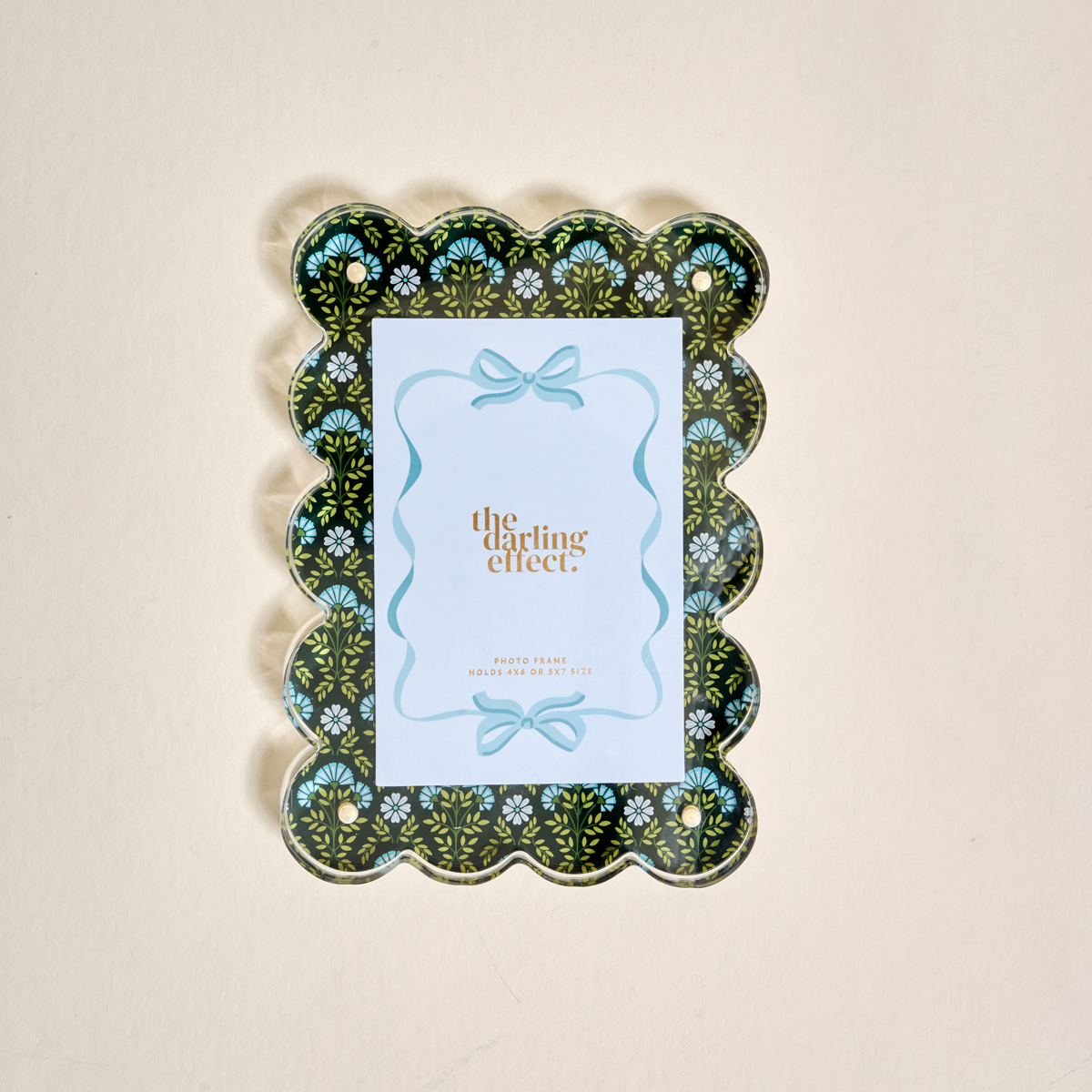 Picture of Rectangle Scalloped Acrylic Picture Frame-Everbloo