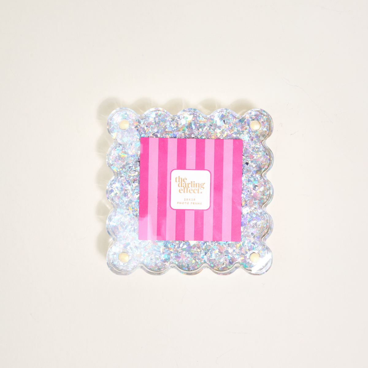 Picture of Little Moments Scalloped Acrylic Picture Frame-Sil