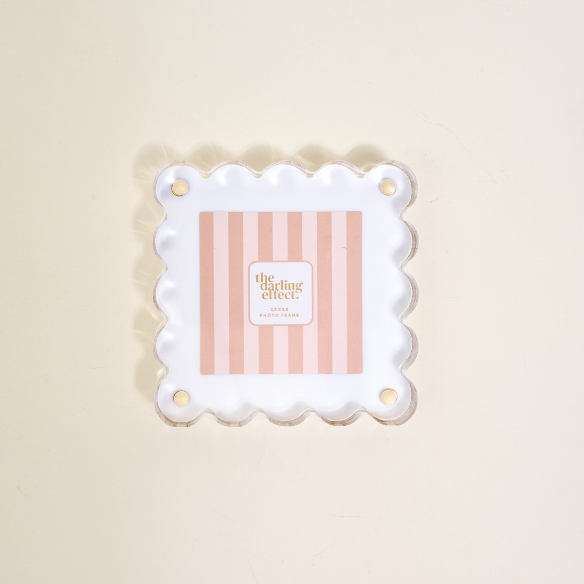 Picture of Little Moments Scalloped Acrylic Picture Frame-Whi
