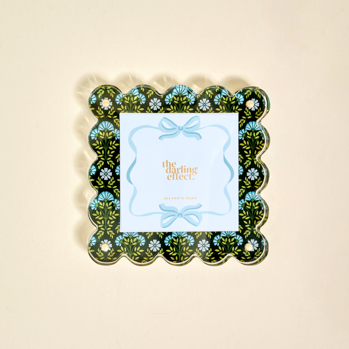 Picture of Square Scalloped Acrylic Picture Frame-Everbloom F