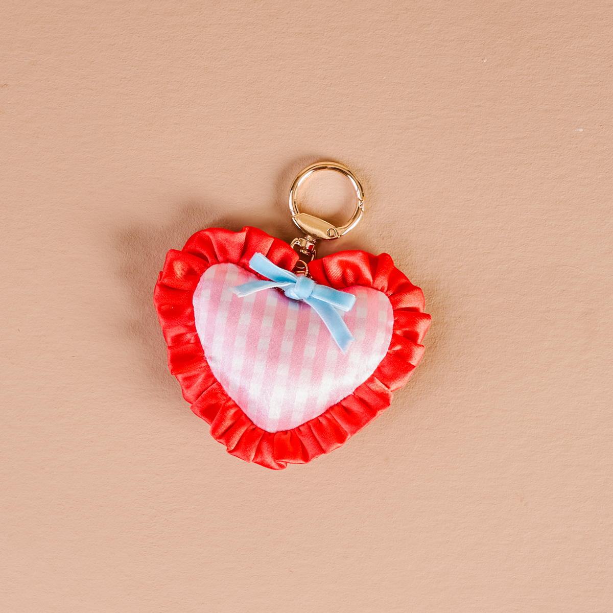 Picture of Puffy Heart Bag Charm-Berry Sweet