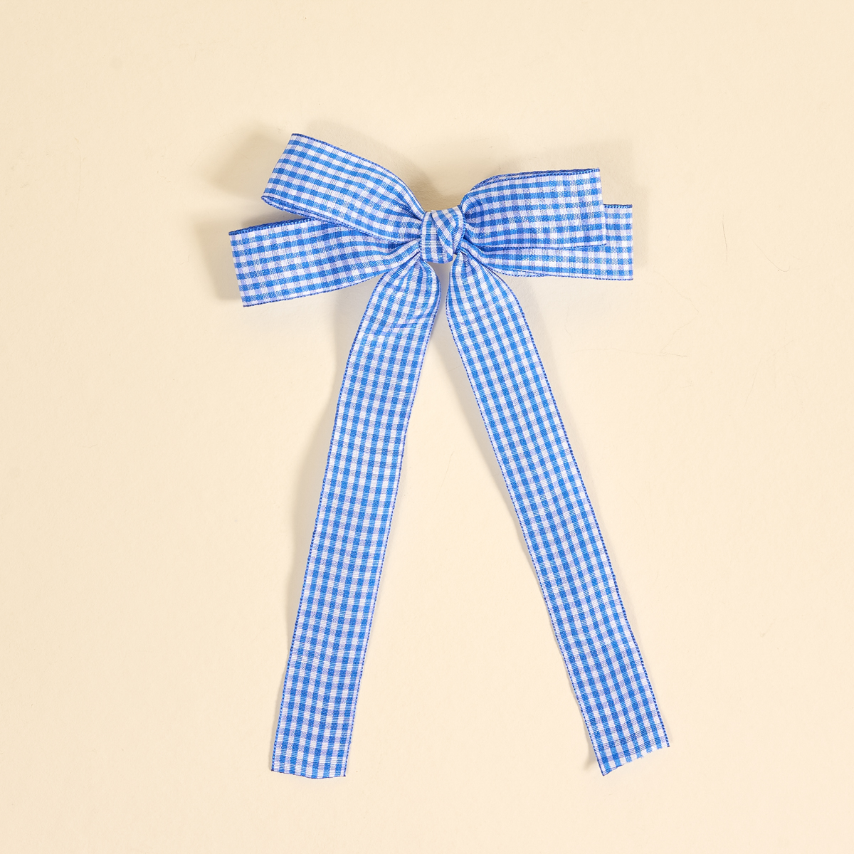Picture of Double Take Hair Bow-Gingham Blue