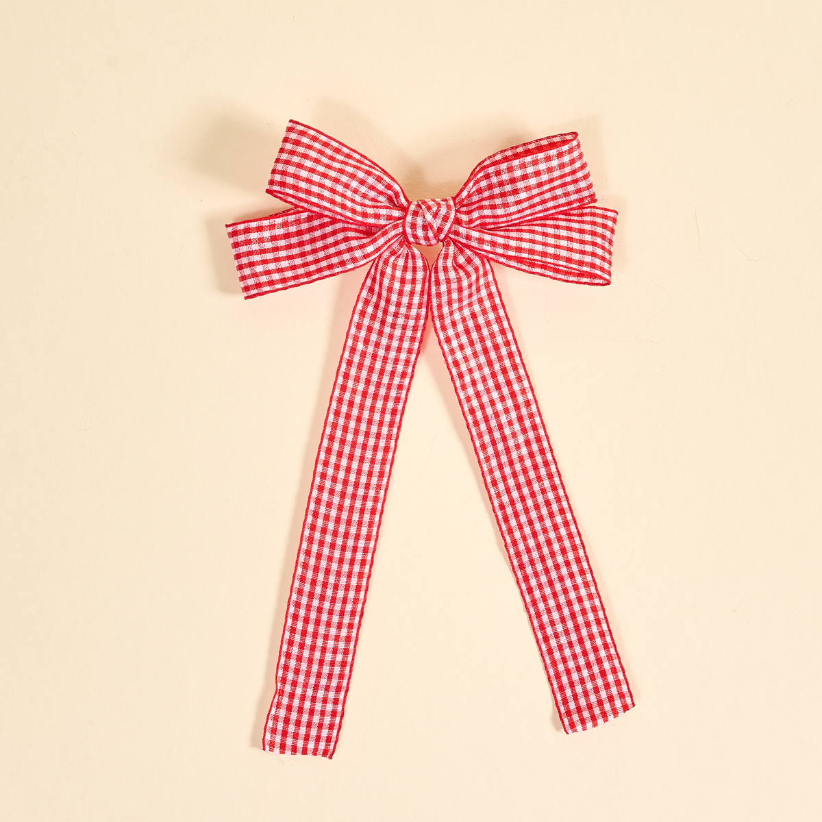Picture of Double Take Hair Bow-Gingham Red