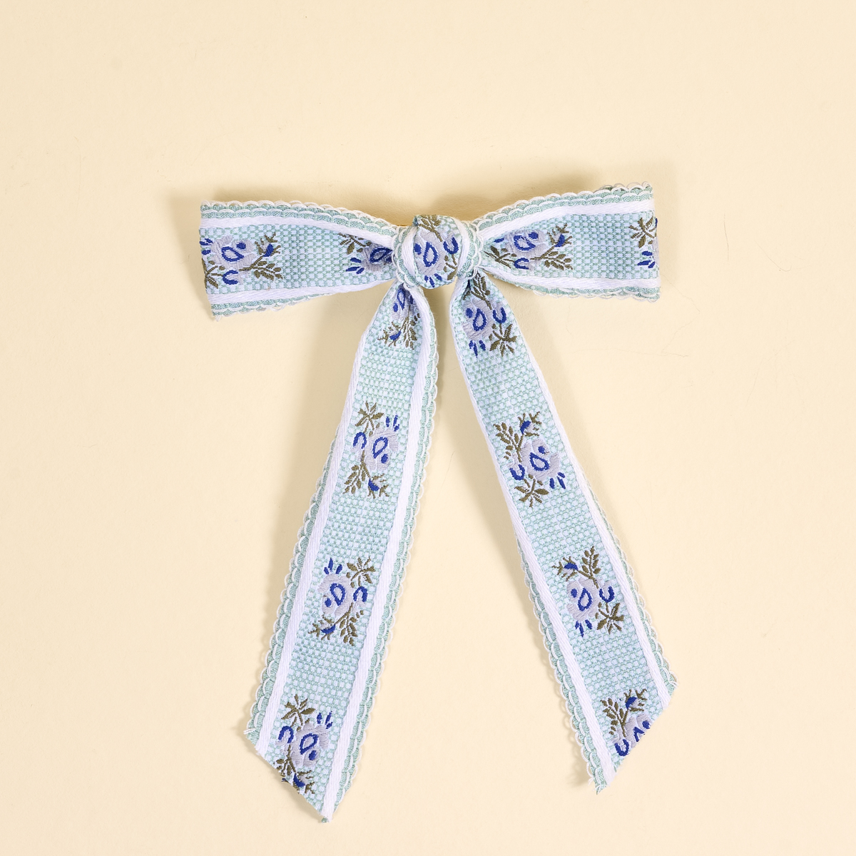 Picture of Heirloom Rosette Hair Bow-Blue