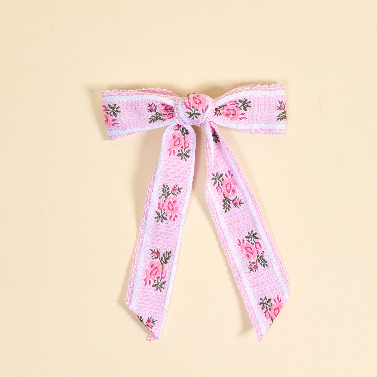 Picture of Heirloom Rosette Hair Bow-Pink