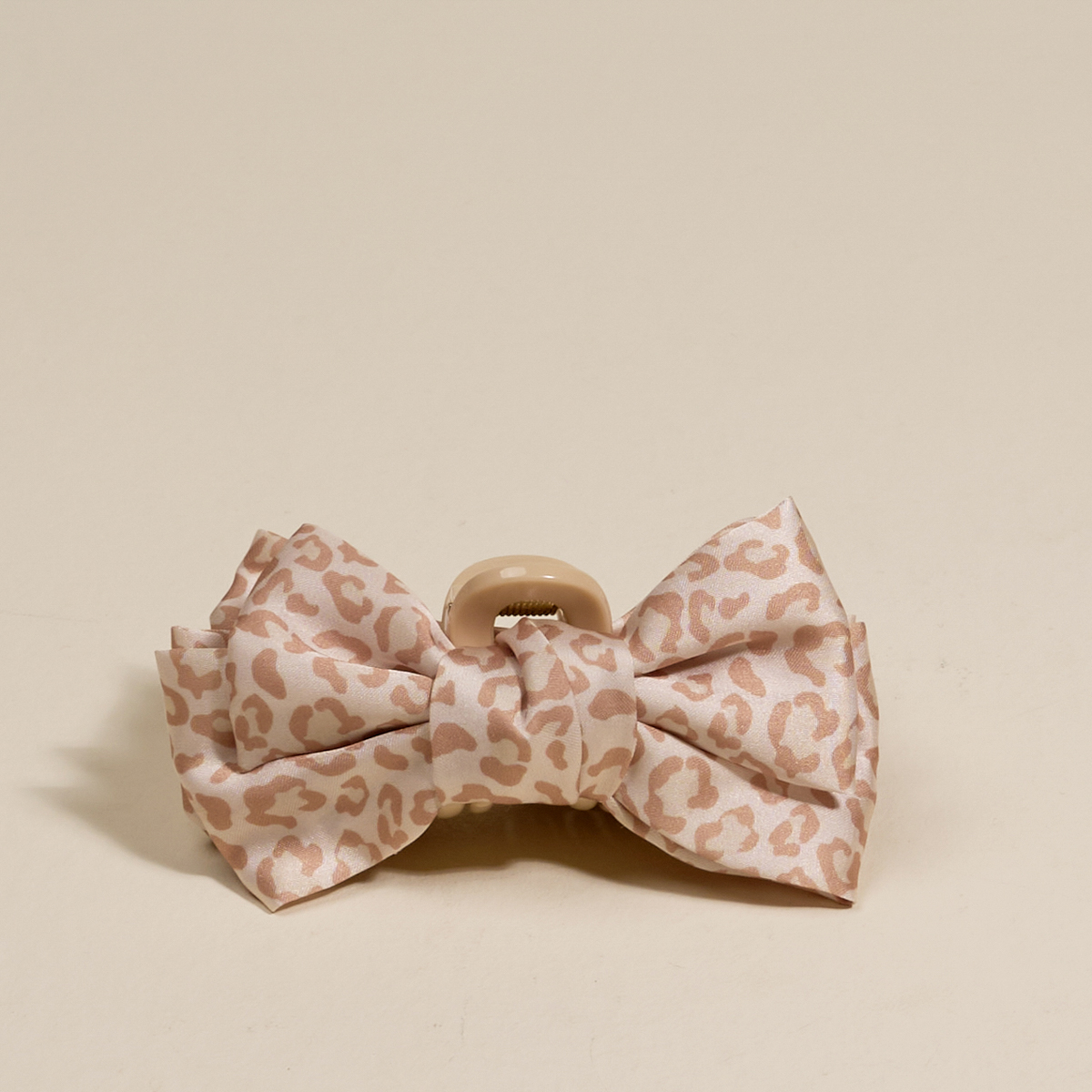 Picture of Mini Satin Bow Claw Clip-Cheetah