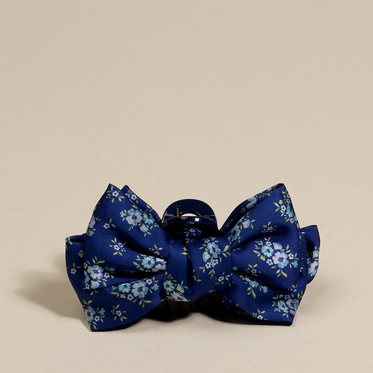 Picture of Mini Satin Bow Claw Clip-Endless Daydream Navy