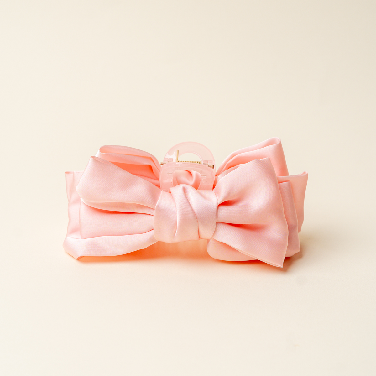 Picture of Satin Bow Claw Clip-Blush