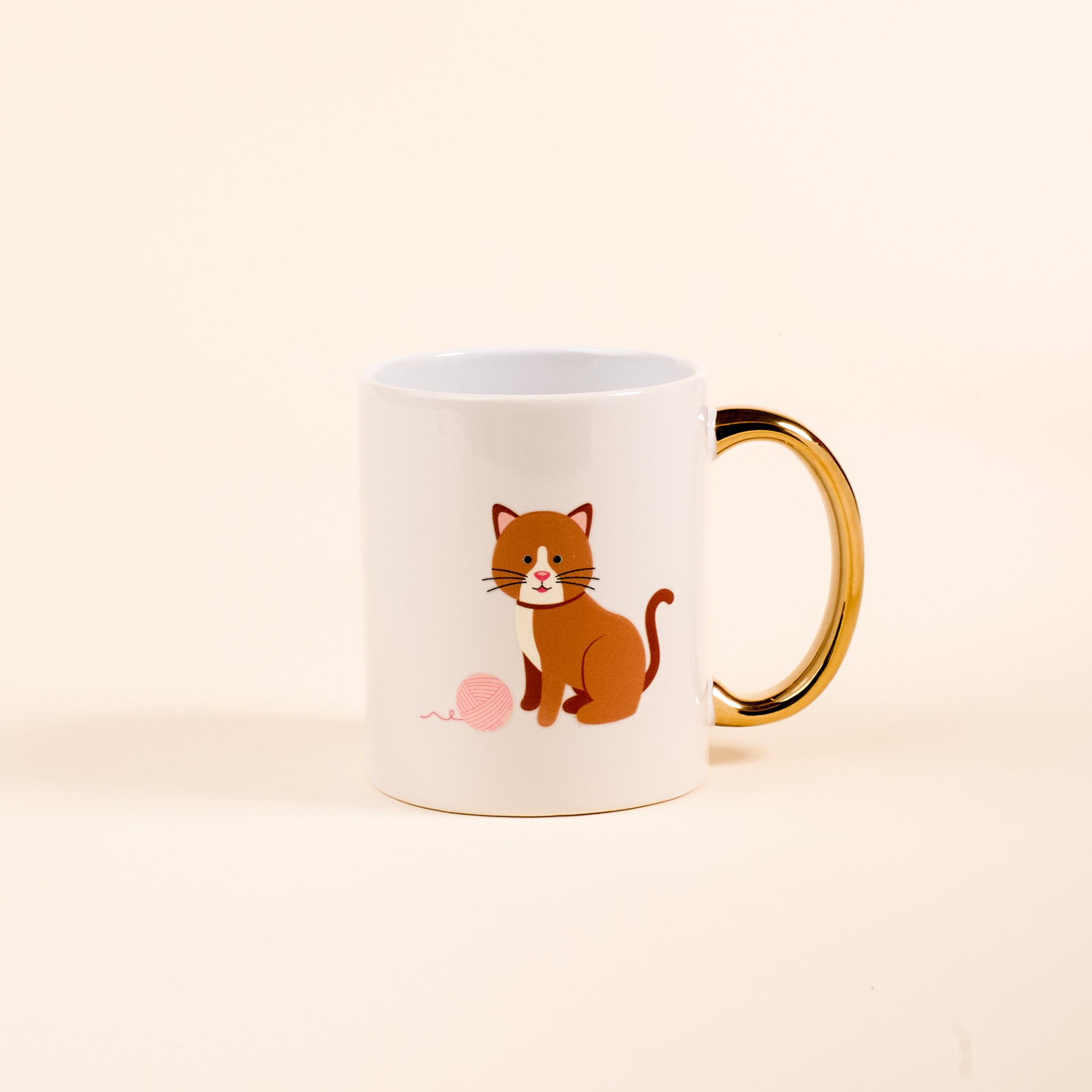 Picture of 11 oz Cozy Cute Ceramic Mug-Kitty Corner