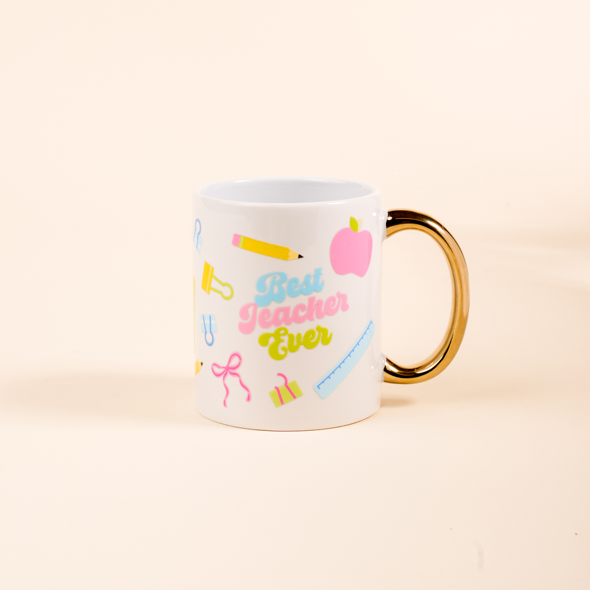 Picture of 11 oz Cozy Cute Ceramic Mug-Best Teacher Ever