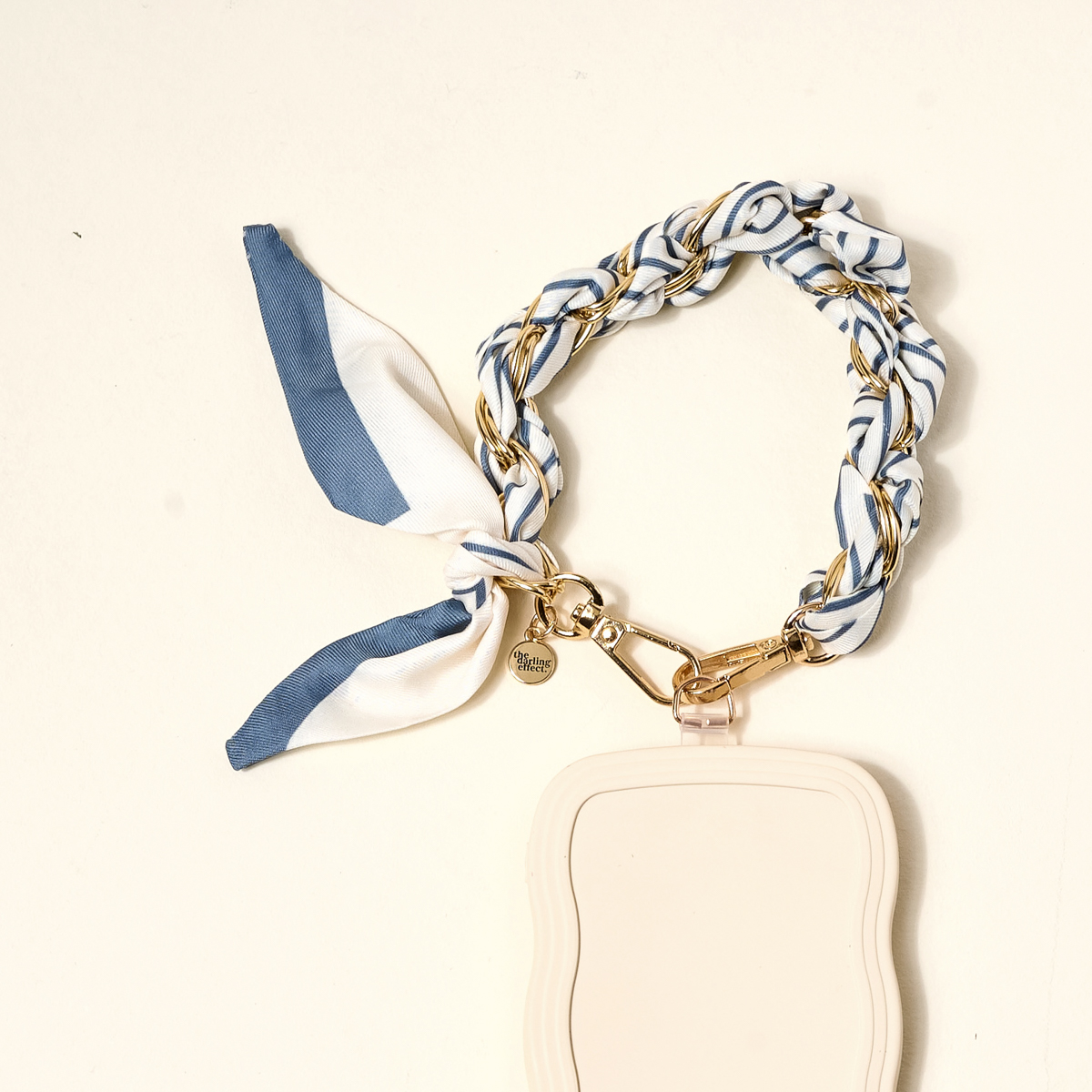 Picture of Call Me Later Phone Scarf-Bluebell Stripe